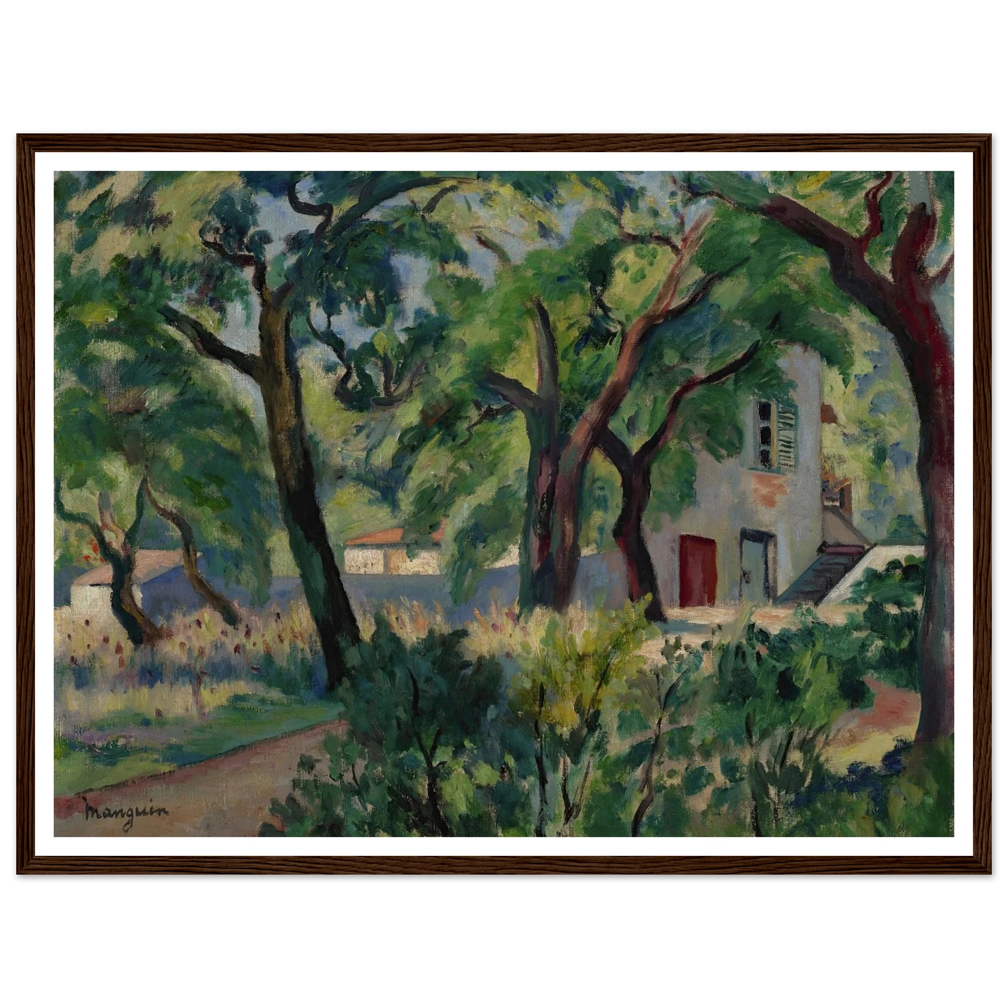 La Maison dans la forêt, Saint-Tropez (1924) Art Print | Henri Manguin-Quipham Collections