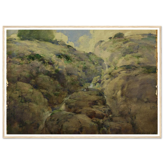 Mountain Gorge, Colorado (1923) Art Print | William Henry Holmes-Quipham Collections