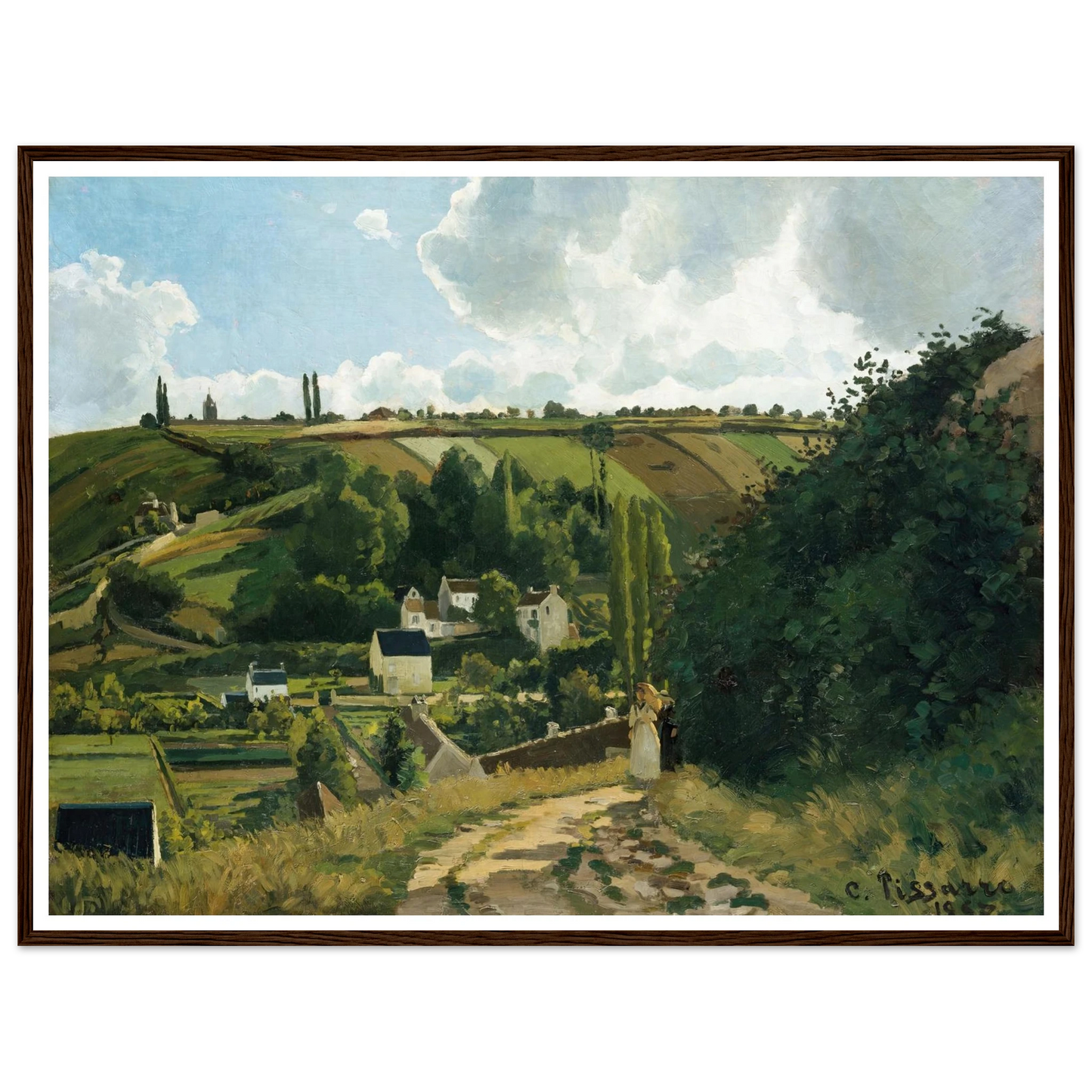 Jalais Hill, Pontoise (1867) Art Print | Camille Pissarro-Quipham Collections