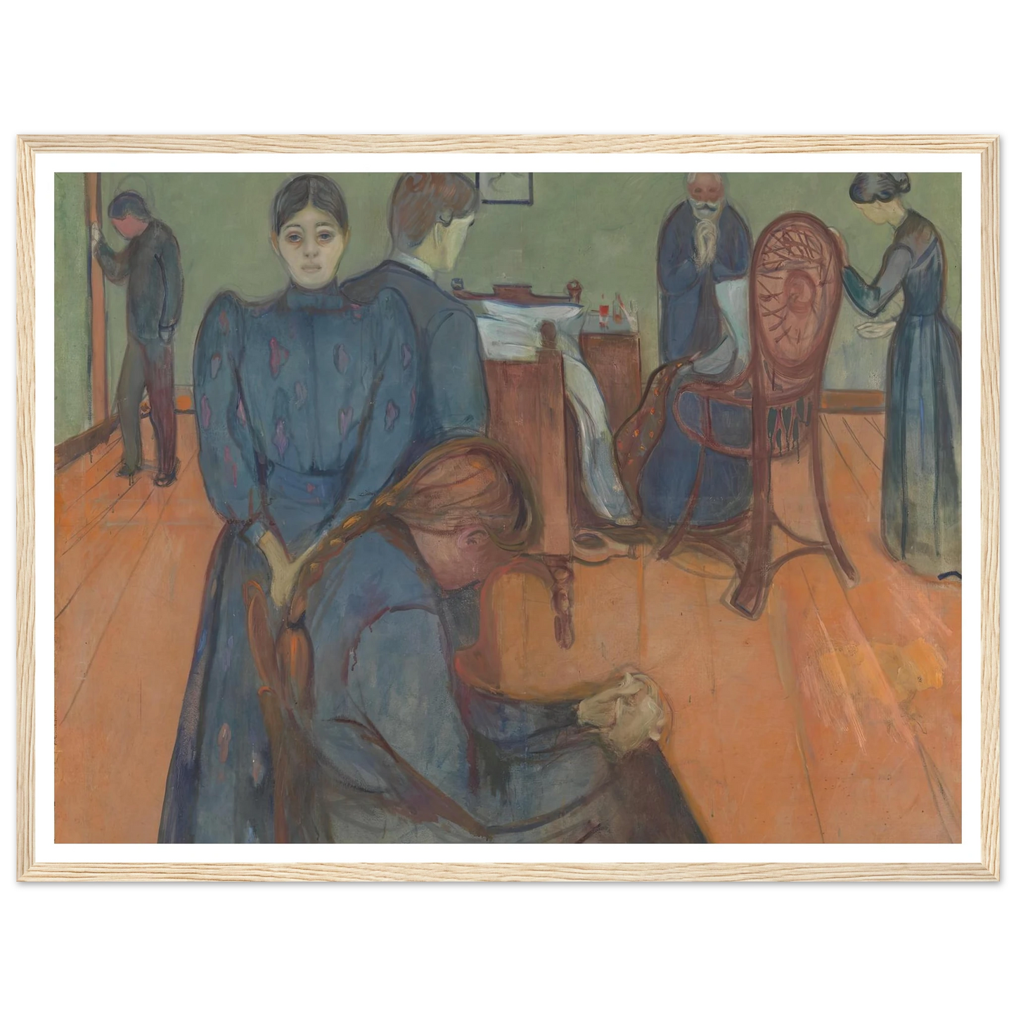 Death in the Sickroom (1893) Art Print | Edvard Munch-Quipham Collections