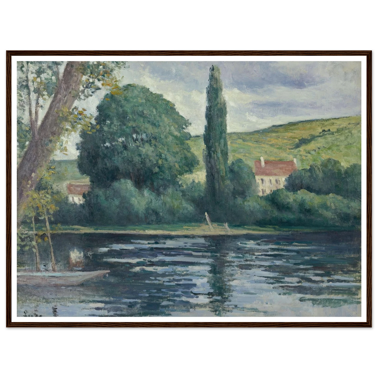 La Seine à Vernonnet (circa 1920) Art Print | Maximilien Luce-Quipham Collections