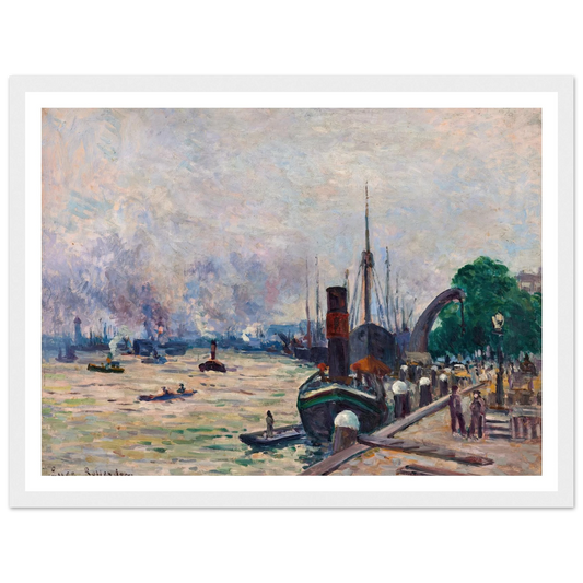 Le port de Rotterdam (1908) Art Print | Maximilien Luce-Quipham Collections