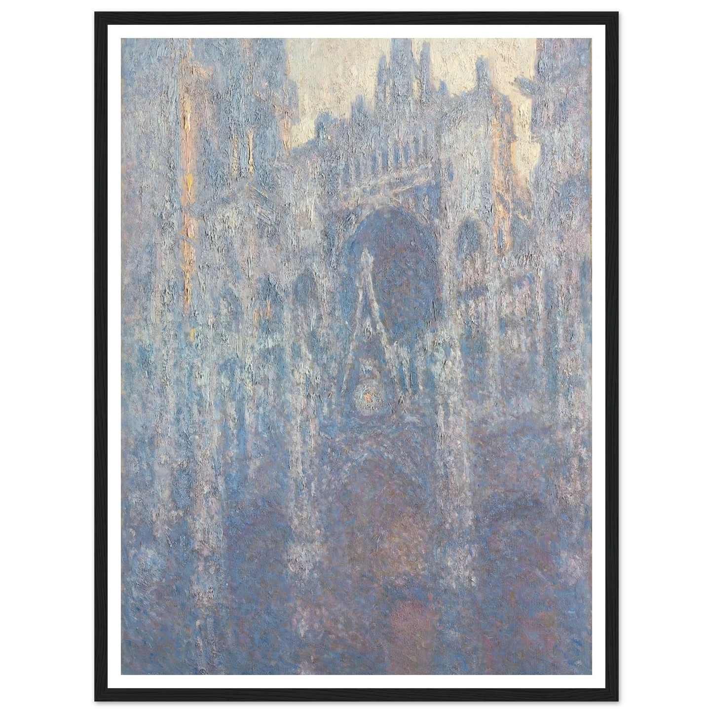 The Portal of Rouen Cathedral in Morning Light (1894) Art Print | Claude Monet-Quipham Collections