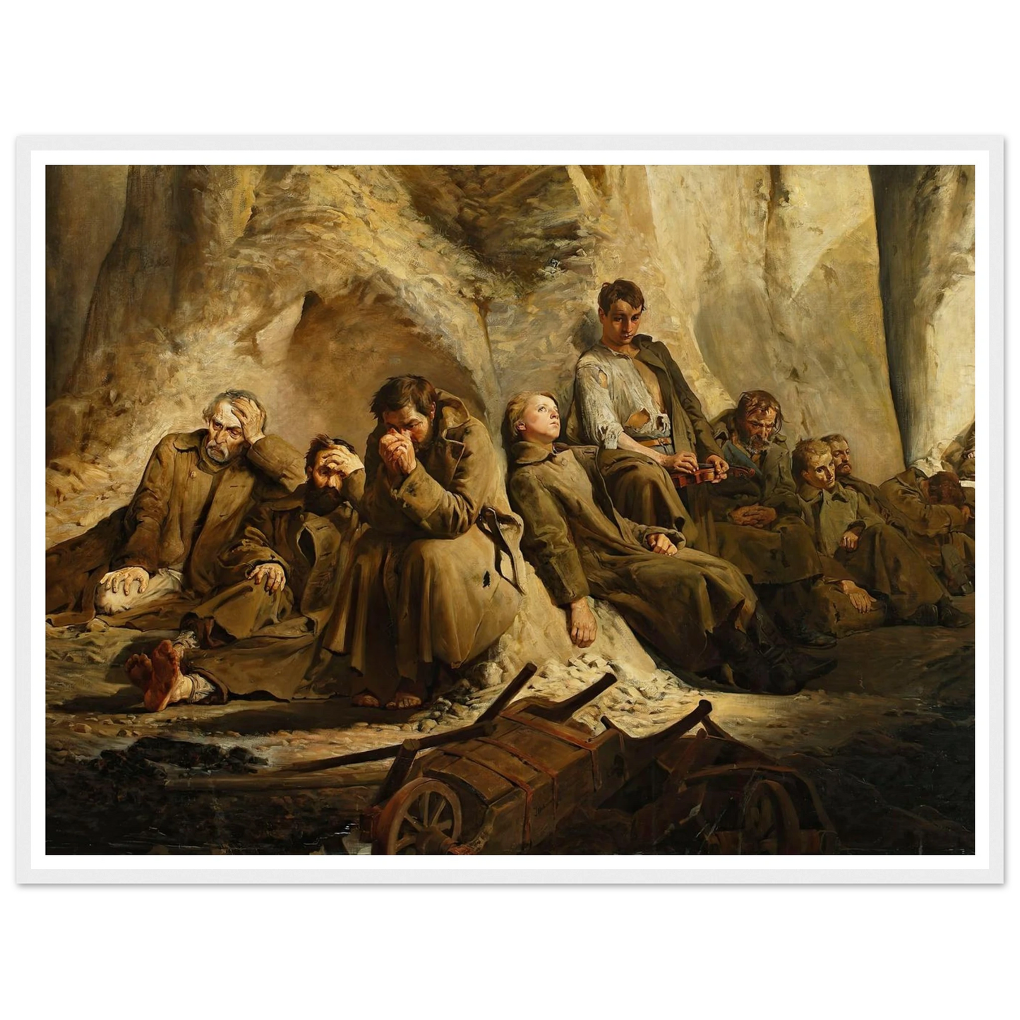Sunday at the mine (Rest at the mine) (1882) Art Print | Jacek Malczewski-Quipham Collections