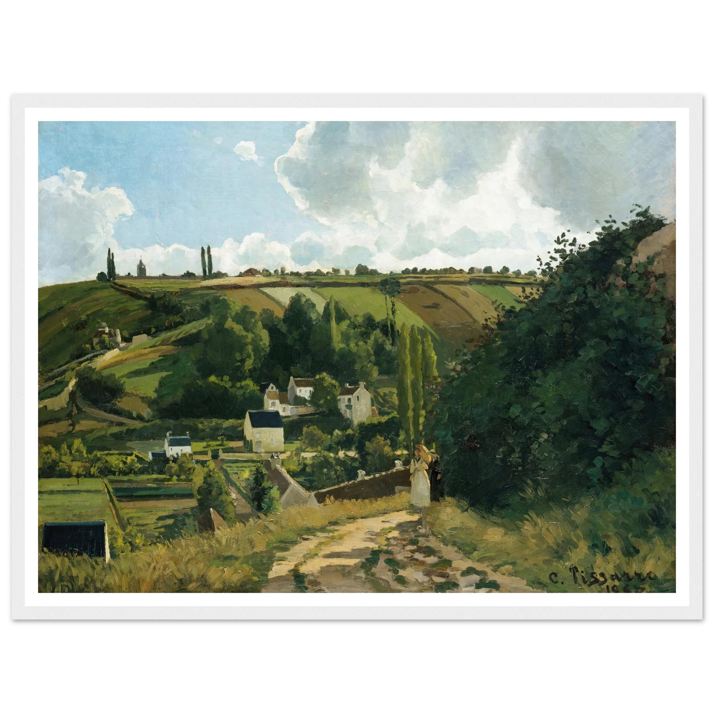 Jalais Hill, Pontoise (1867) Art Print | Camille Pissarro-Quipham Collections