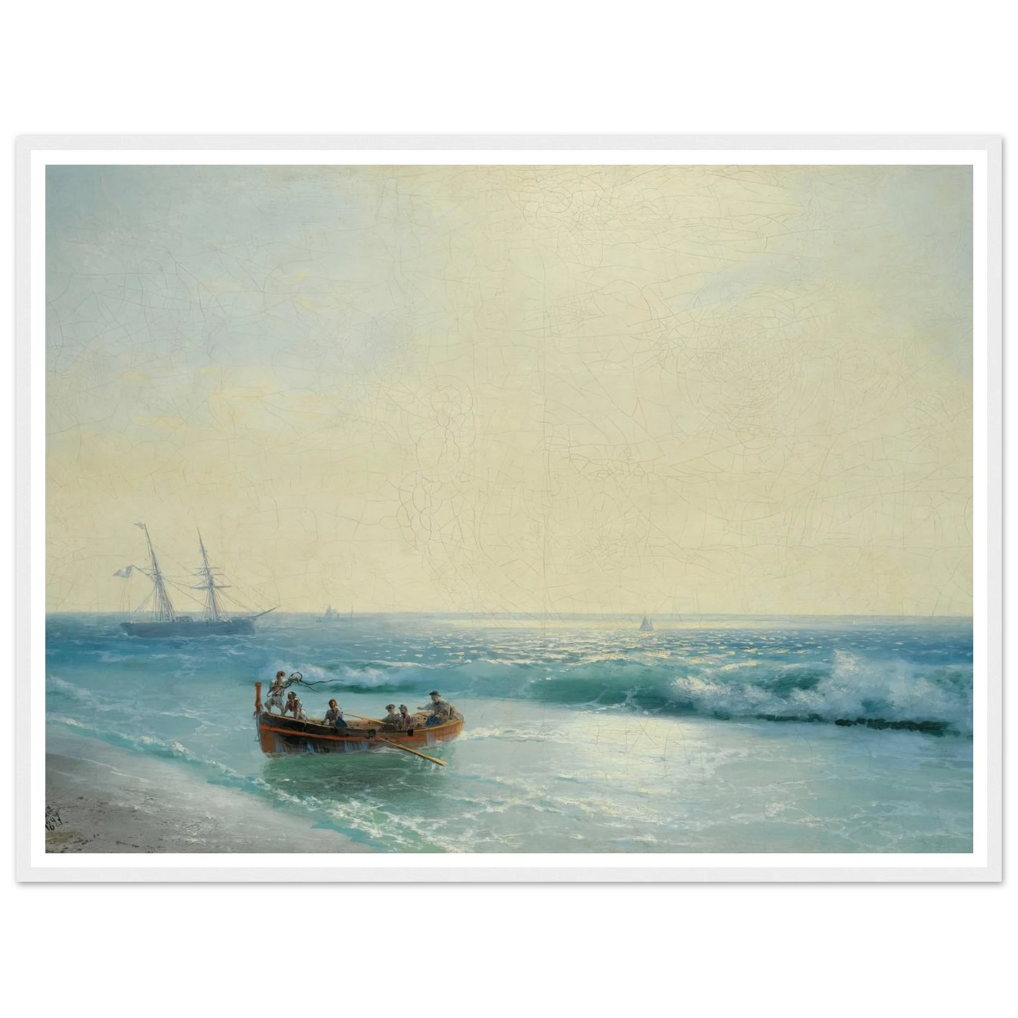 Sailors Coming Ashore (1897) Art Print | Ivan Konstantinovich Aivazovsky-Quipham Collections