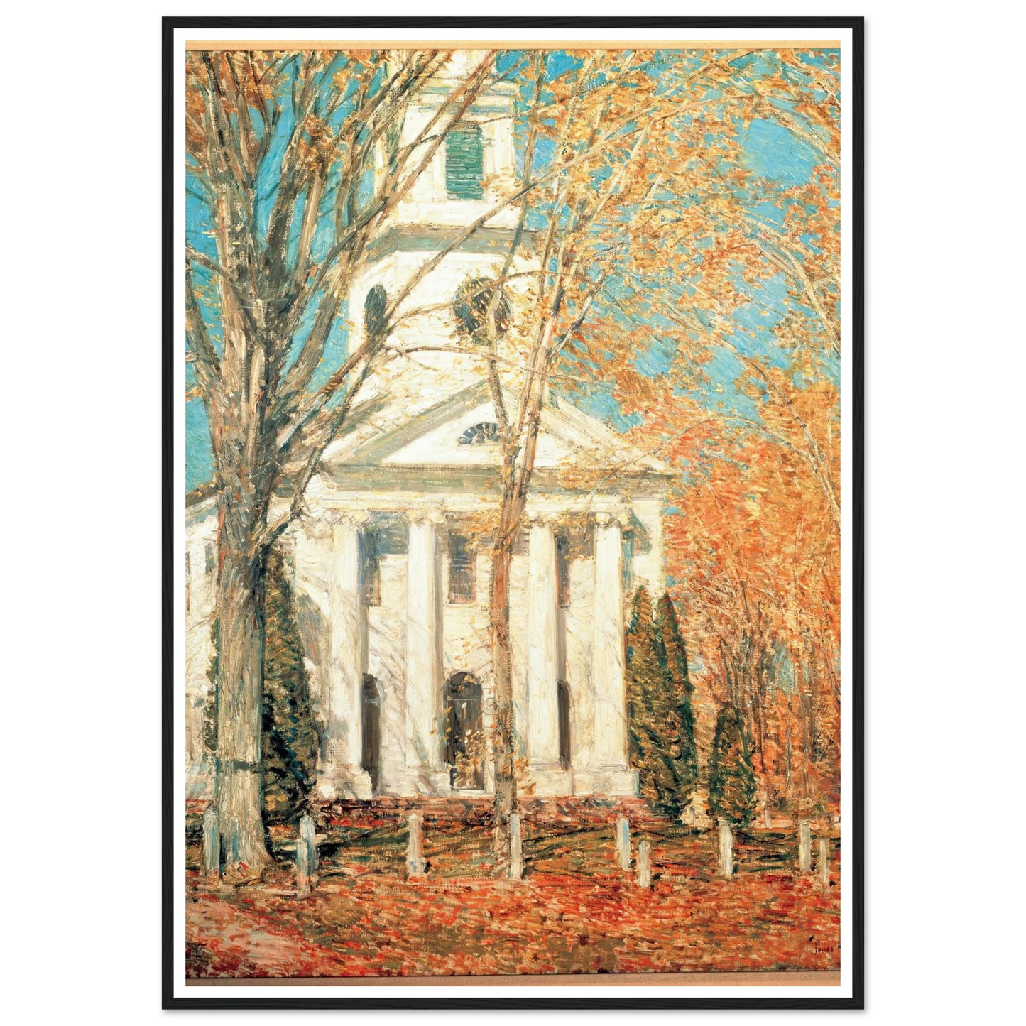 Church at Old Lyme, Connecticut (1905) Art Print | Childe Hassam-Quipham Collections