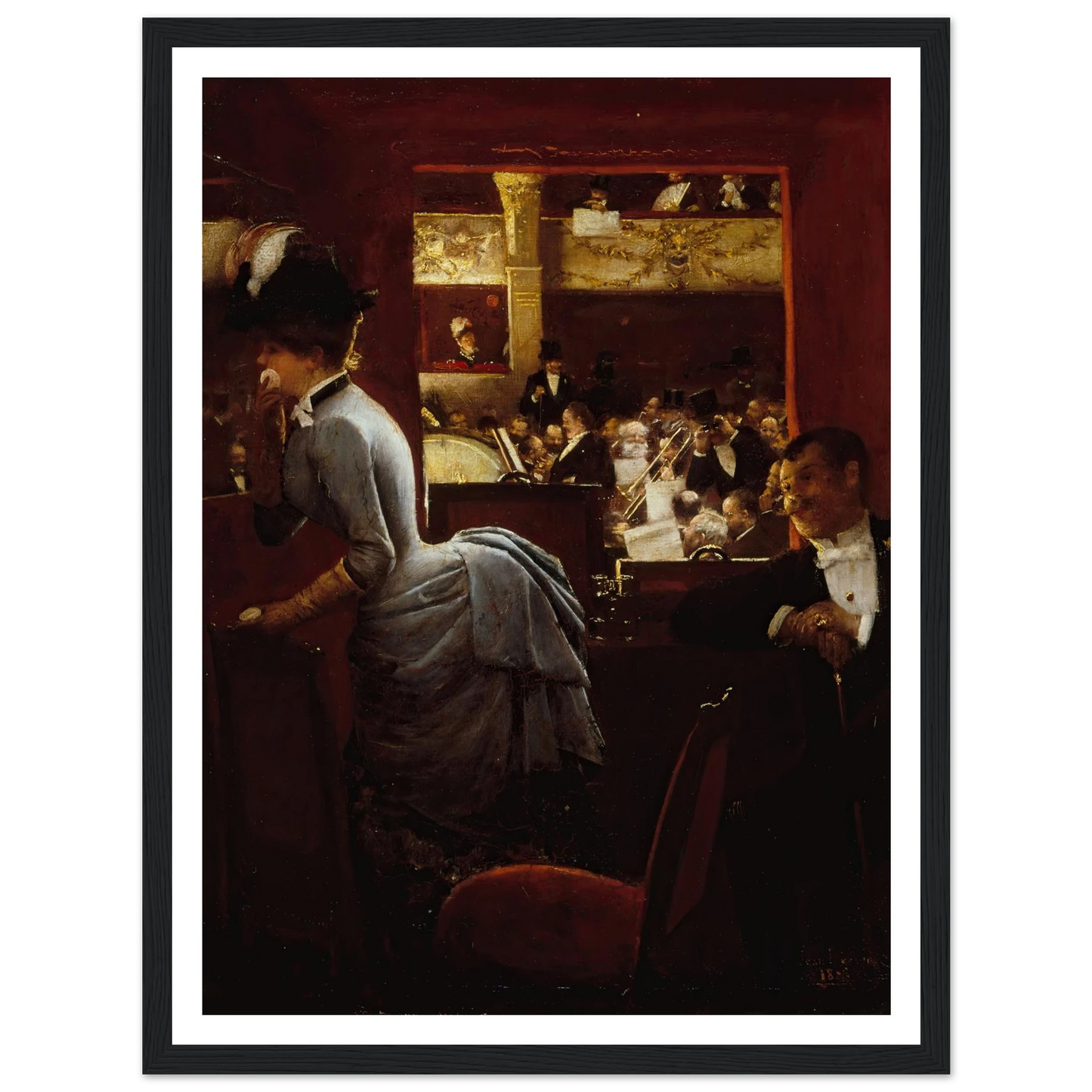 La Baignoire, au théâtre des Variétés (1883) Art Print | Jean Beraud-Quipham Collections