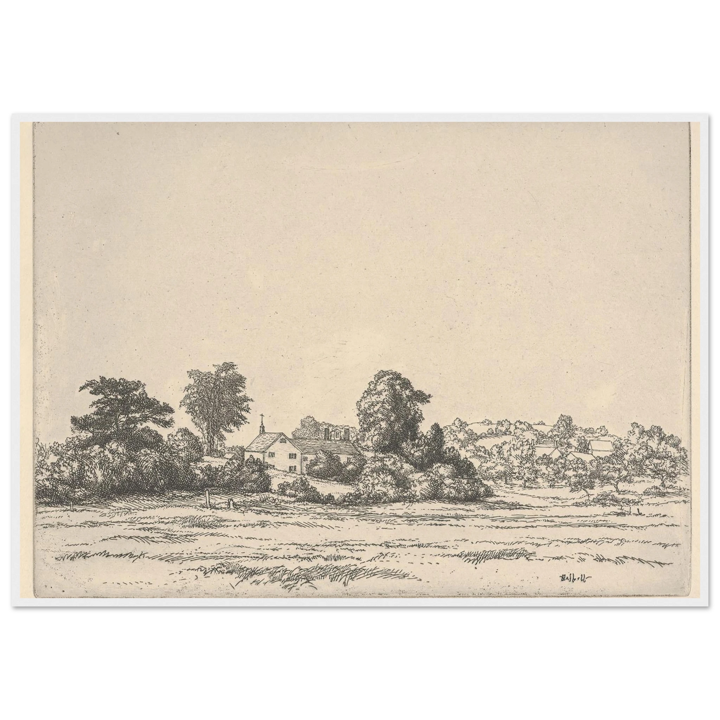 Farm and Meadows (1900-1925) Art Print | Ernest Haskell-Quipham Collections