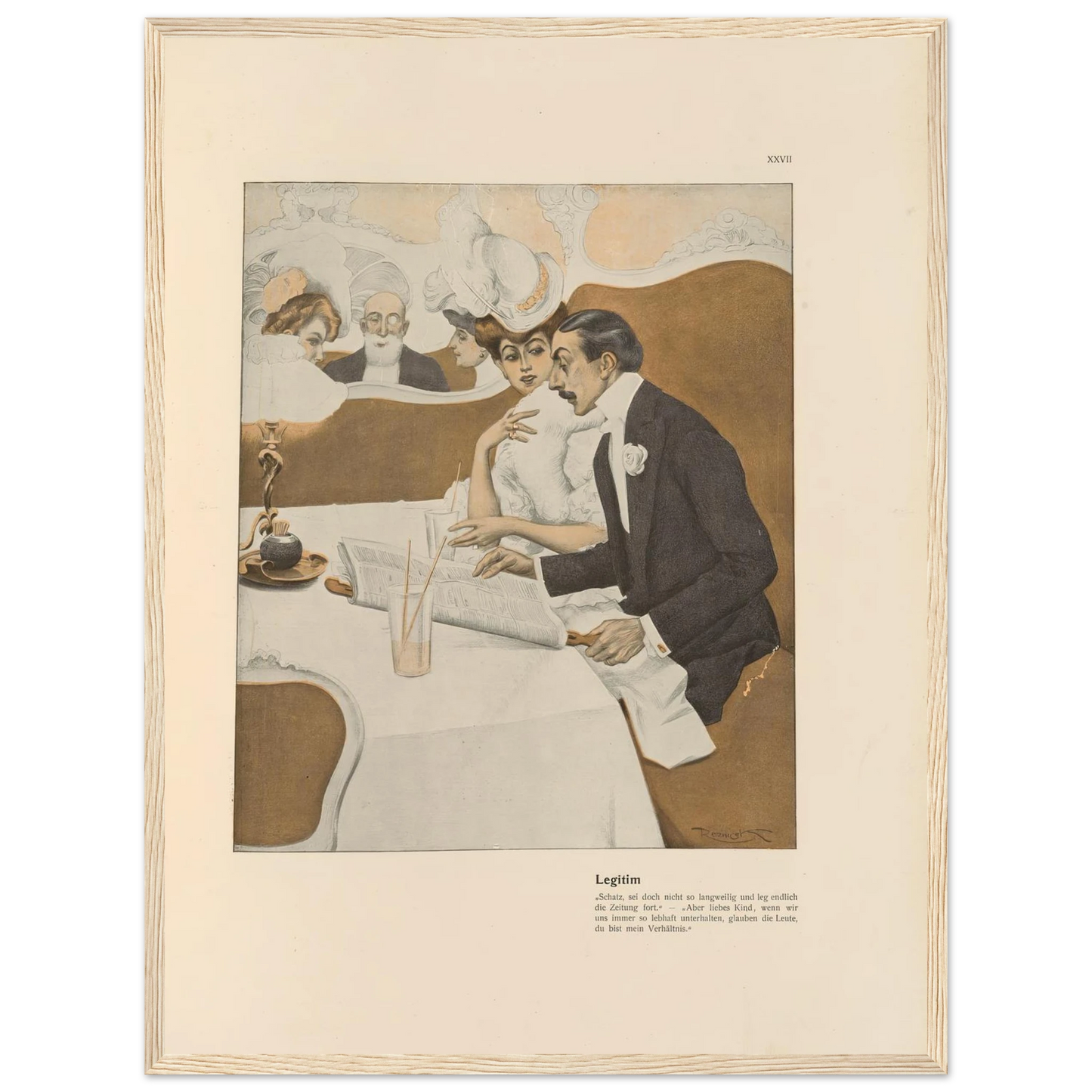 Legitim (1908) Art Print | Ferdinand Freiherr von Reznicek-Quipham Collections