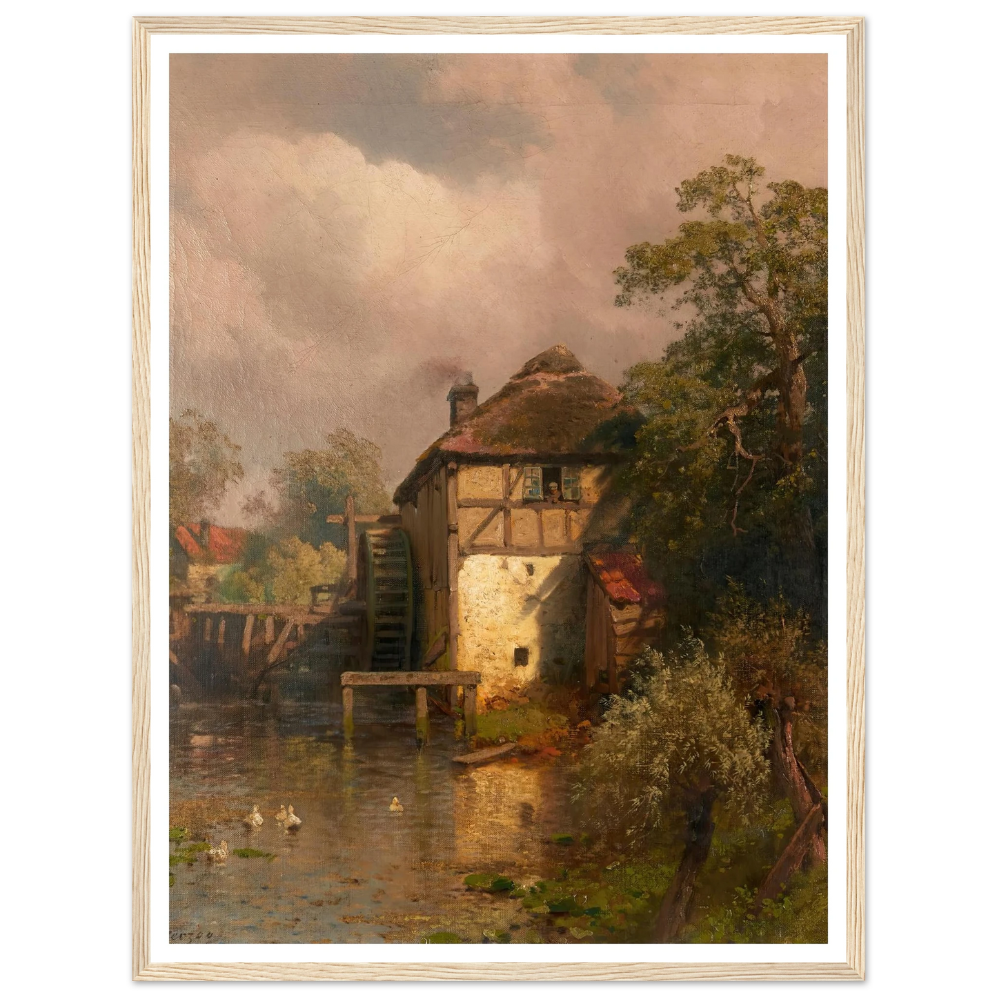 The Mill Art Print | Hermann Ottomar Herzog-Quipham Collections