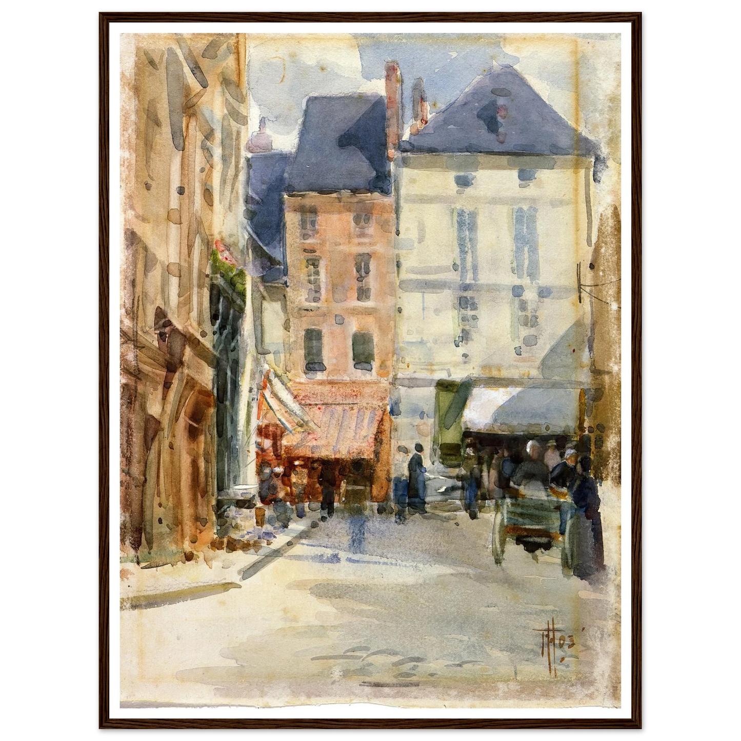 Street scene in Holland (1903) Art Print | Frances Hodgkins-Quipham Collections