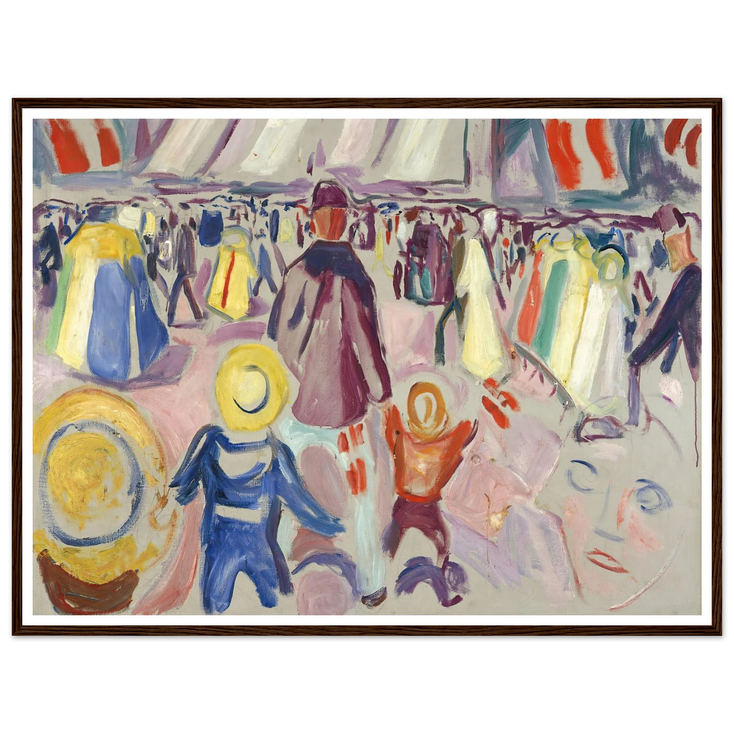 17th of May in a Small, Norwegian Town (1919) Art Print | Edvard Munch-Quipham Collections