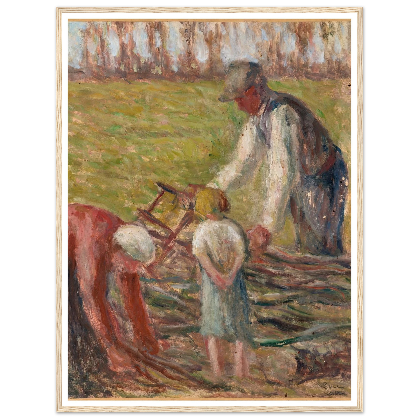 Le scieur de fagots (1935) Art Print | Maximilien Luce-Quipham Collections