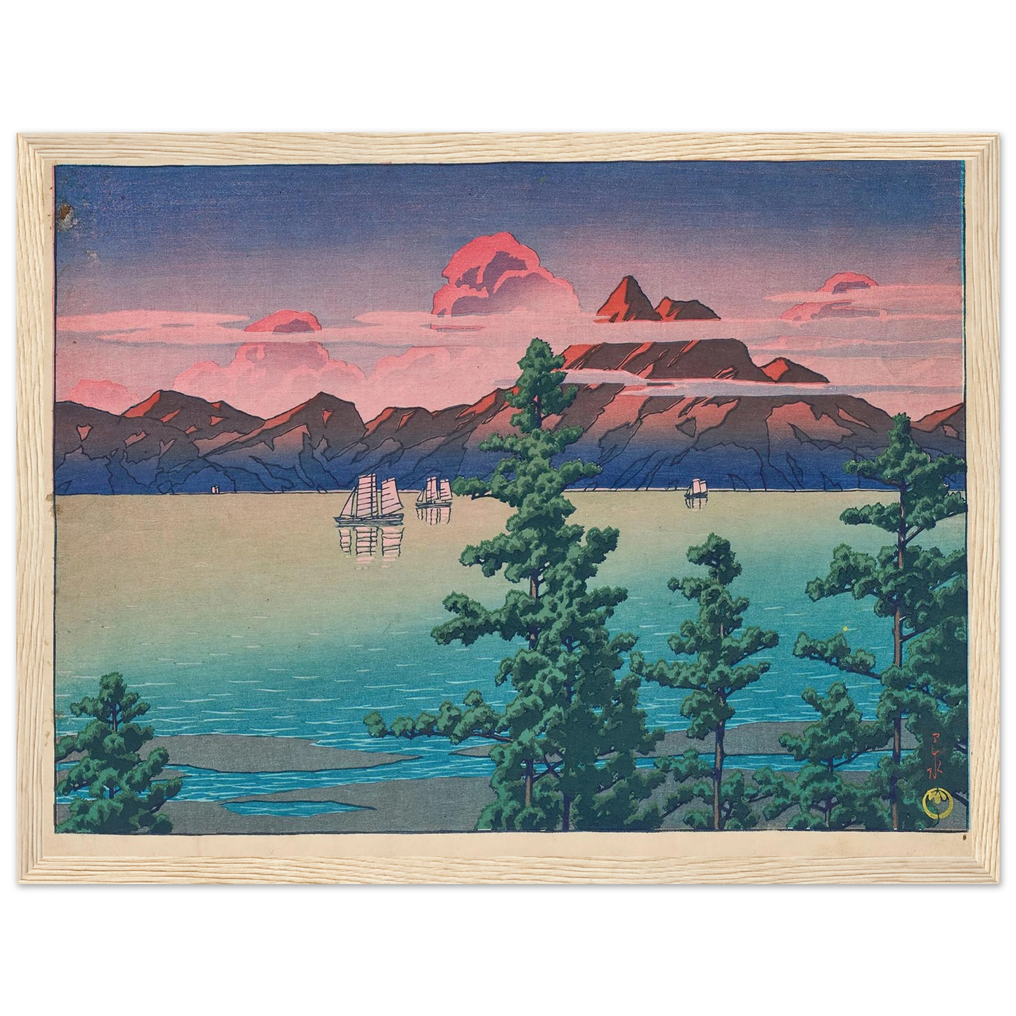 Hizen, Mount Unzen (1927) Art Print | Kawase Hasui-Quipham Collections