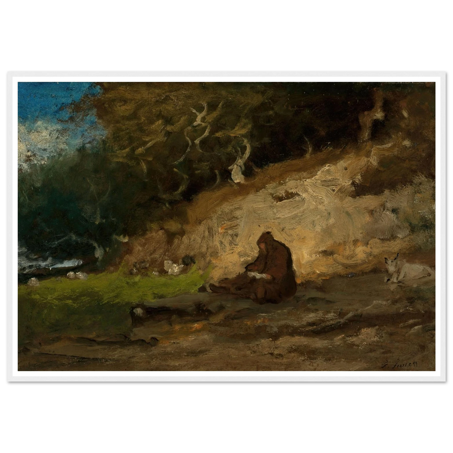 The Hermit (circa 1883-85) Art Print | George Inness-Quipham Collections