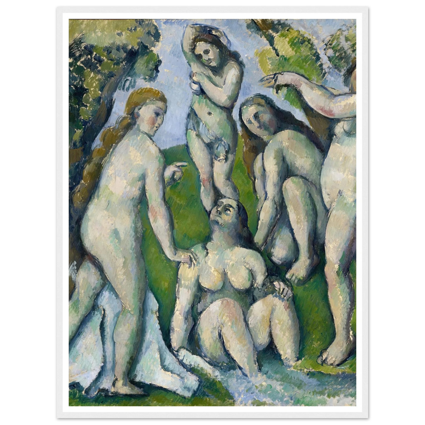 Five Bathers (1885-1887) Art Print | Paul Cezanne-Quipham Collections