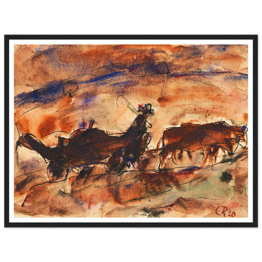 Ochsenfuhrwerk (1920) Art Print | Christian Rohlfs-Quipham Collections