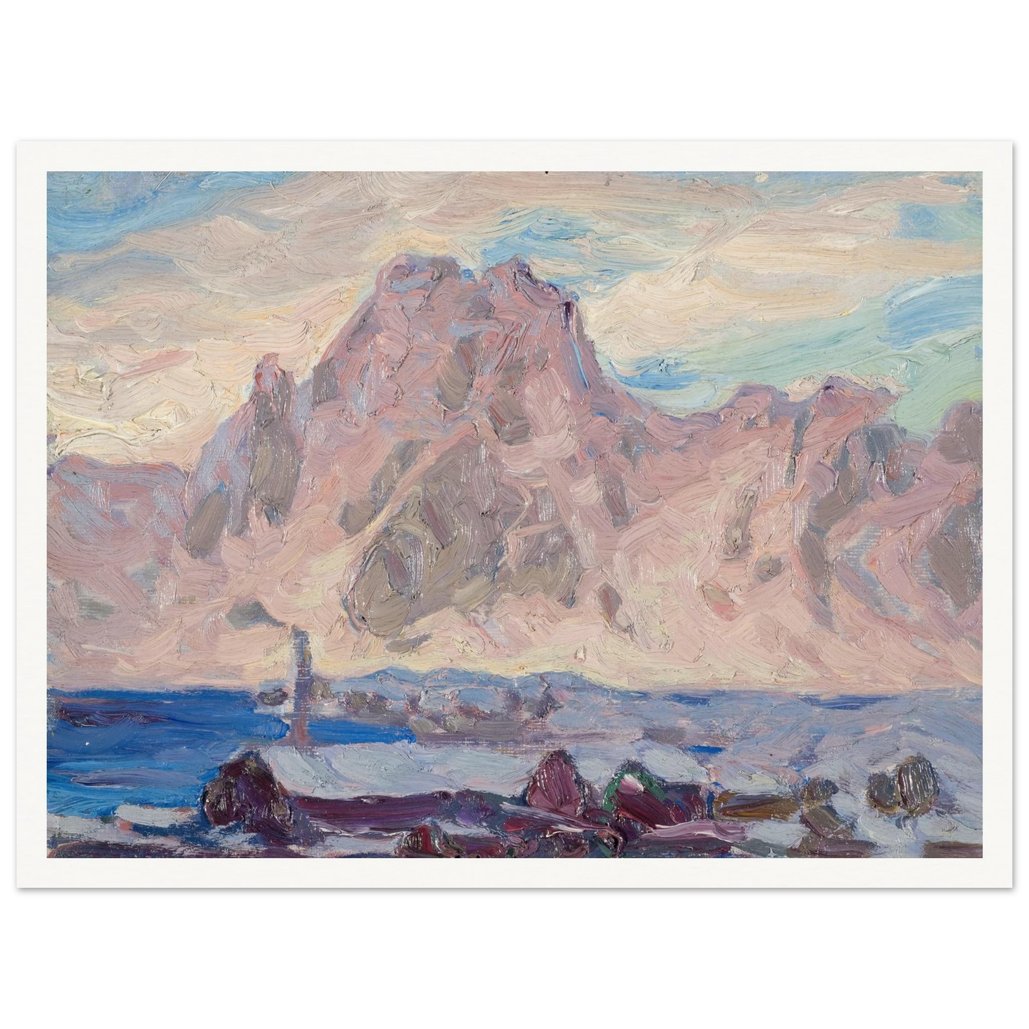 Lofoten in Violet. Study (1934) Art Print | Anna Boberg-Quipham Collections