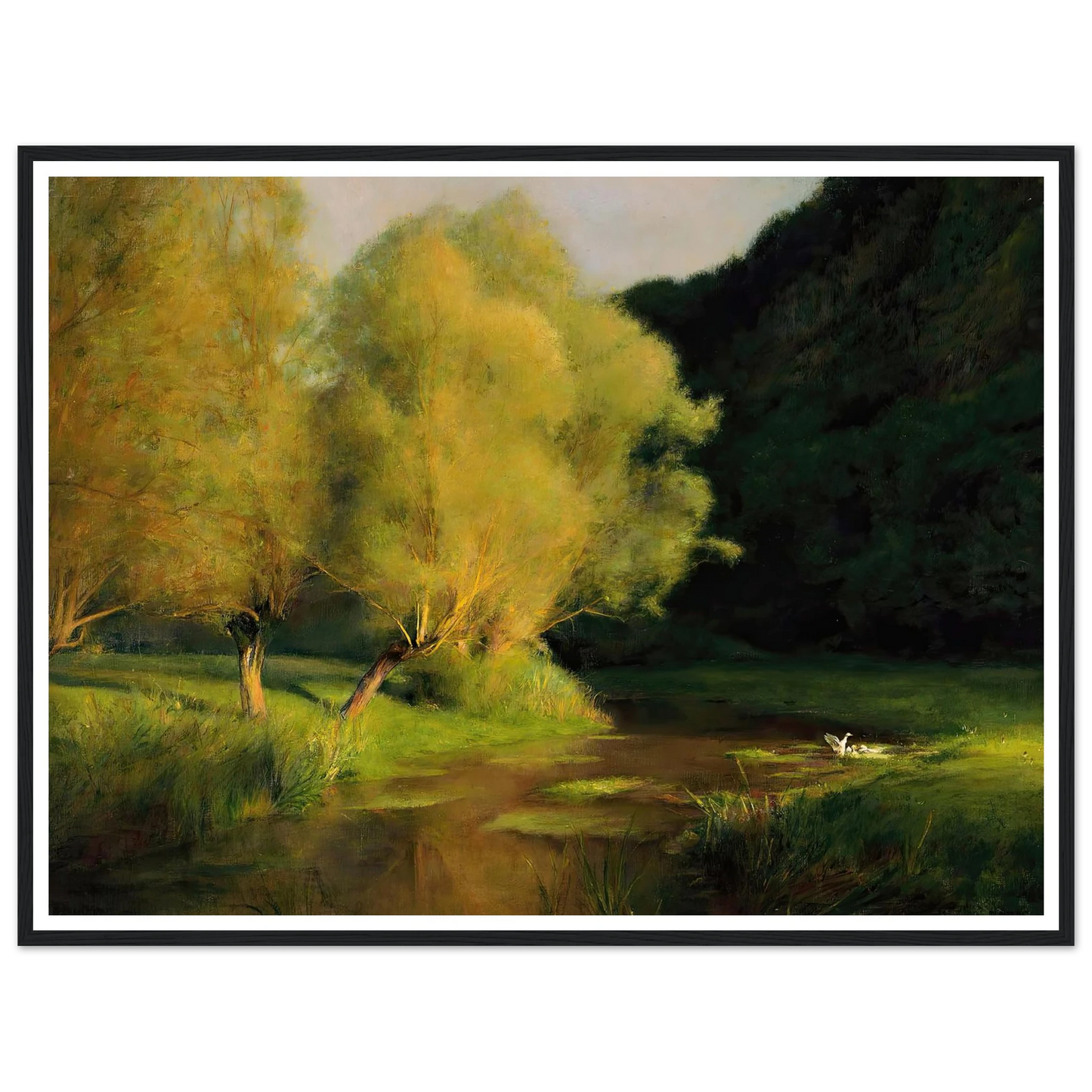 Willows by a Stream (1908) Art Print | Pascal Adolphe Jean Dagnan Bouveret-Quipham Collections
