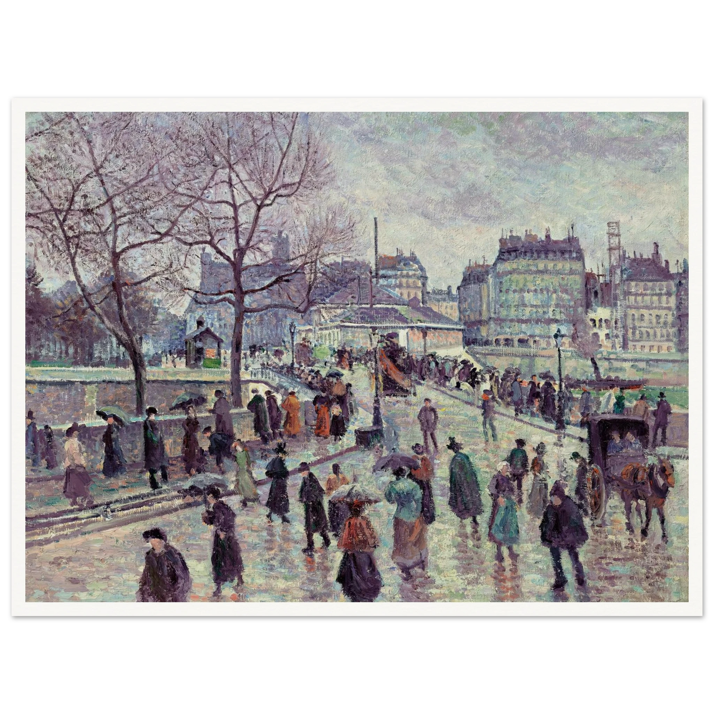 Paris, le Pont de l’Archevêché (1896) Art Print | Maximilien Luce-Quipham Collections
