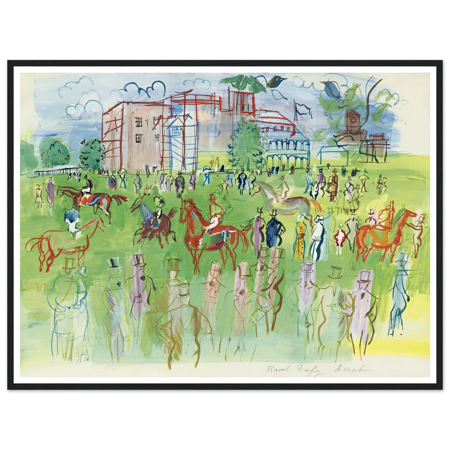 Avant le départ, Ascot Art Print | Raoul Dufy-Quipham Collections