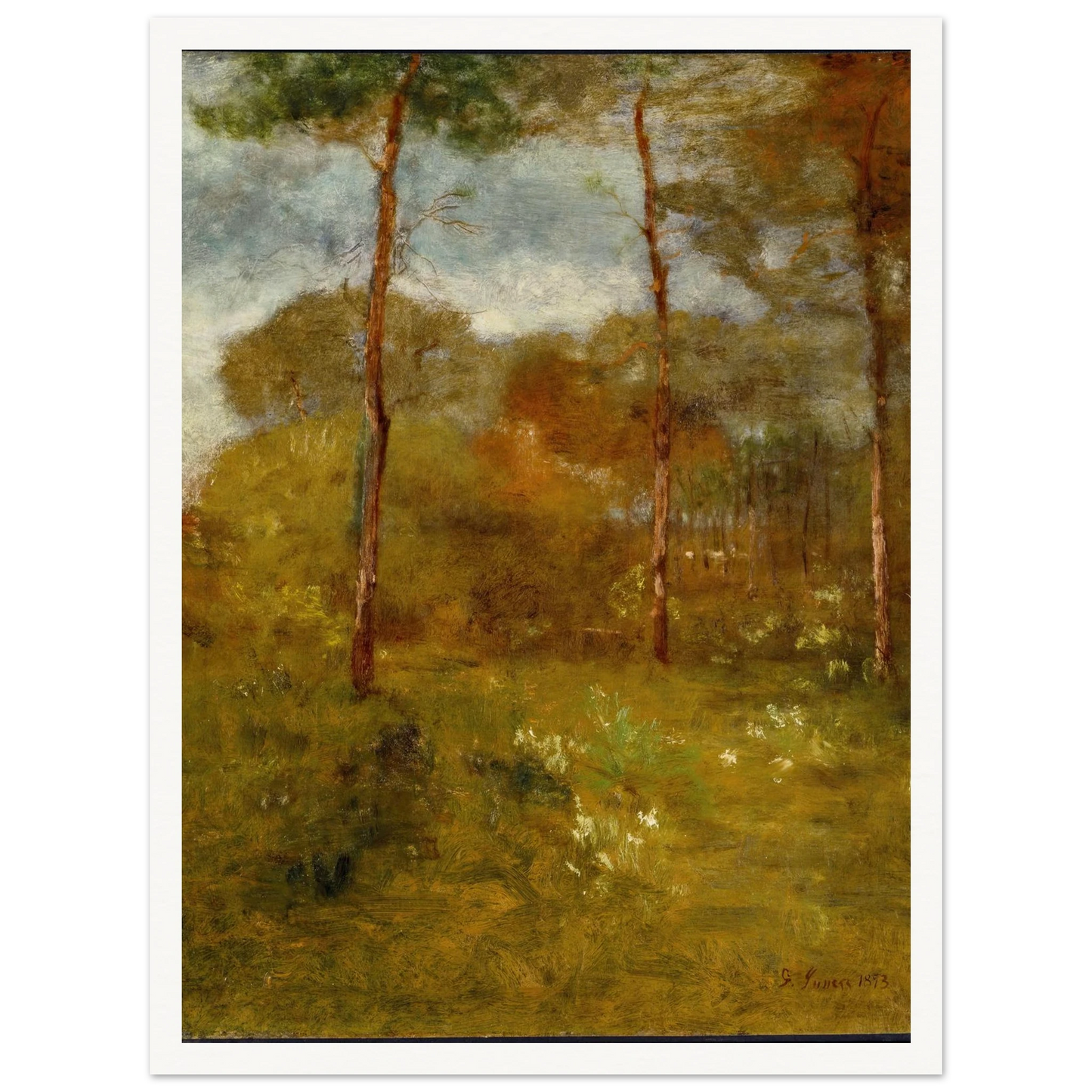 Orange Road, Tarpon Springs (1893) Art Print | George Inness-Quipham Collections