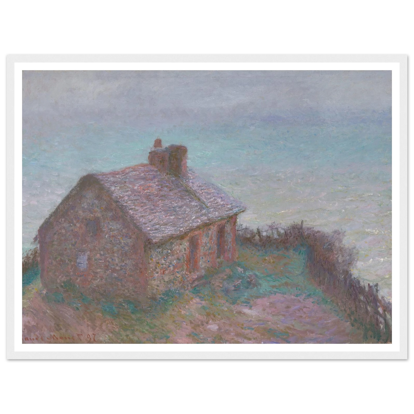 The Customs House at Varengeville (1897) Art Print | Claude Monet-Quipham Collections