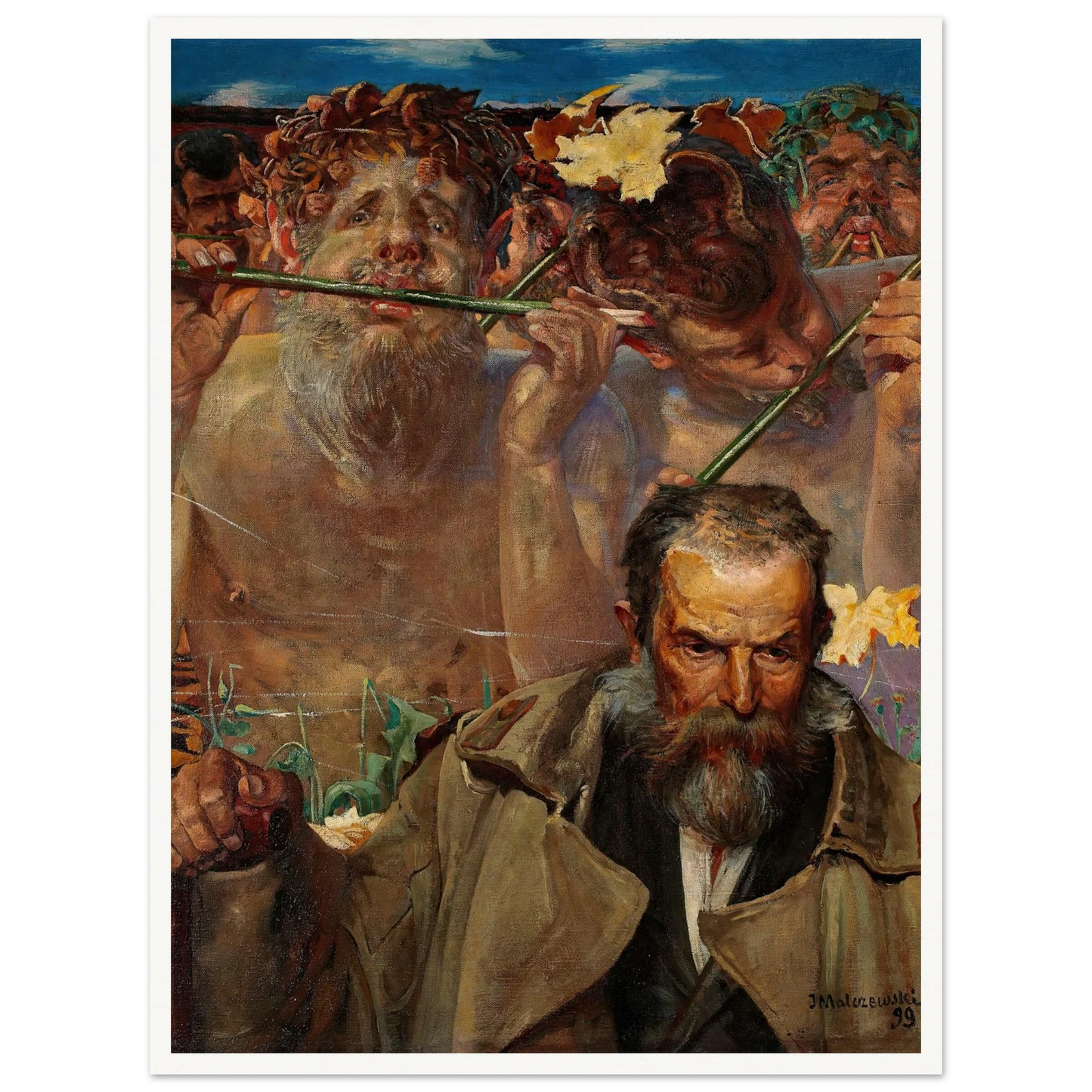 Story of a Song – Portrait of Adam Asnyk (1899) Art Print | Jacek Malczewski-Quipham Collections