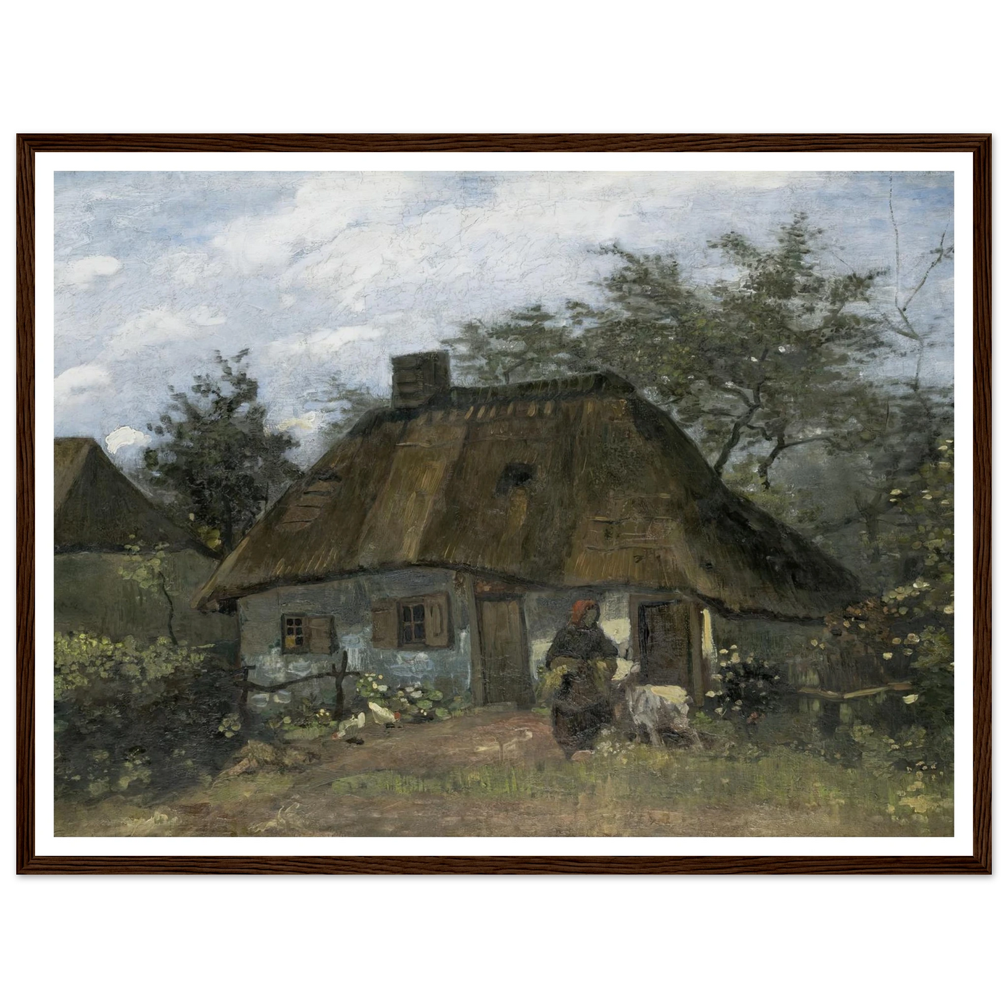Farmhouse in Nuenen (1885) Art Print | Vincent van Gogh-Quipham Collections