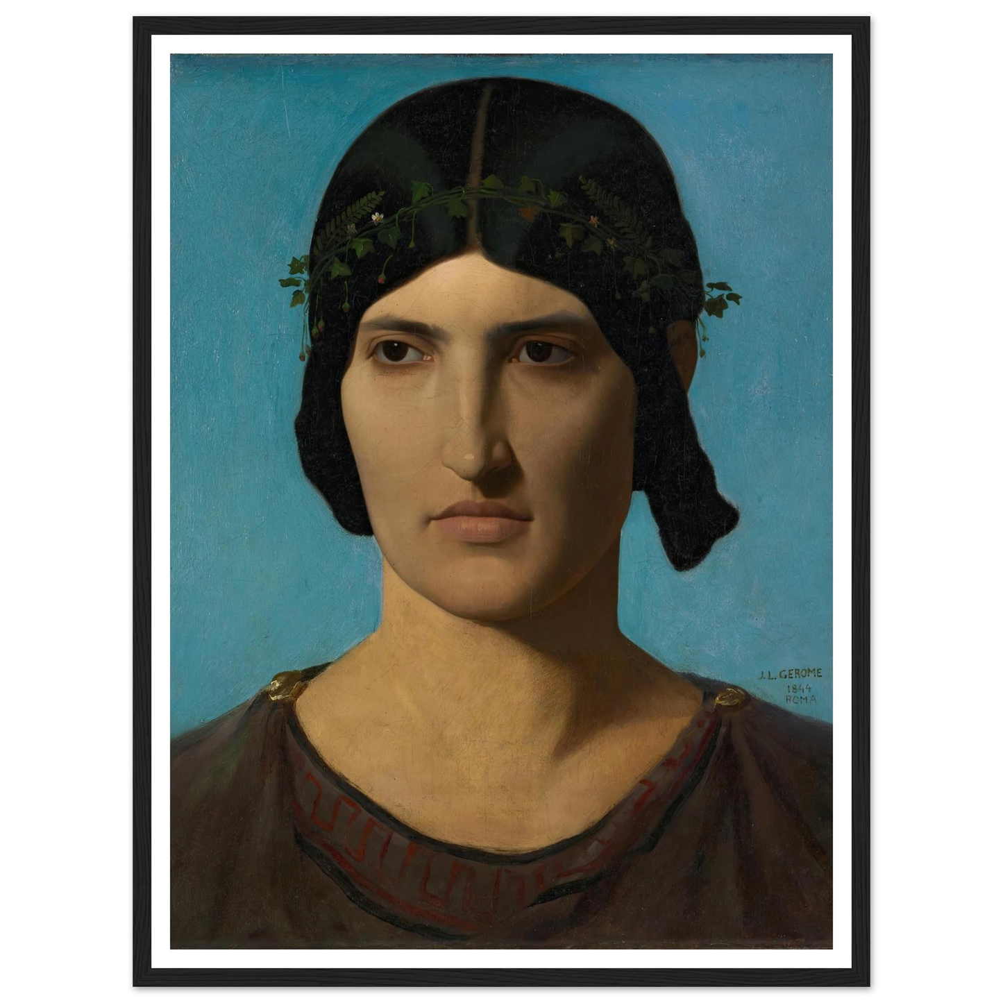 Head of an Italian Woman (1847-1860) Art Print | Jean Leon Gerome-Quipham Collections
