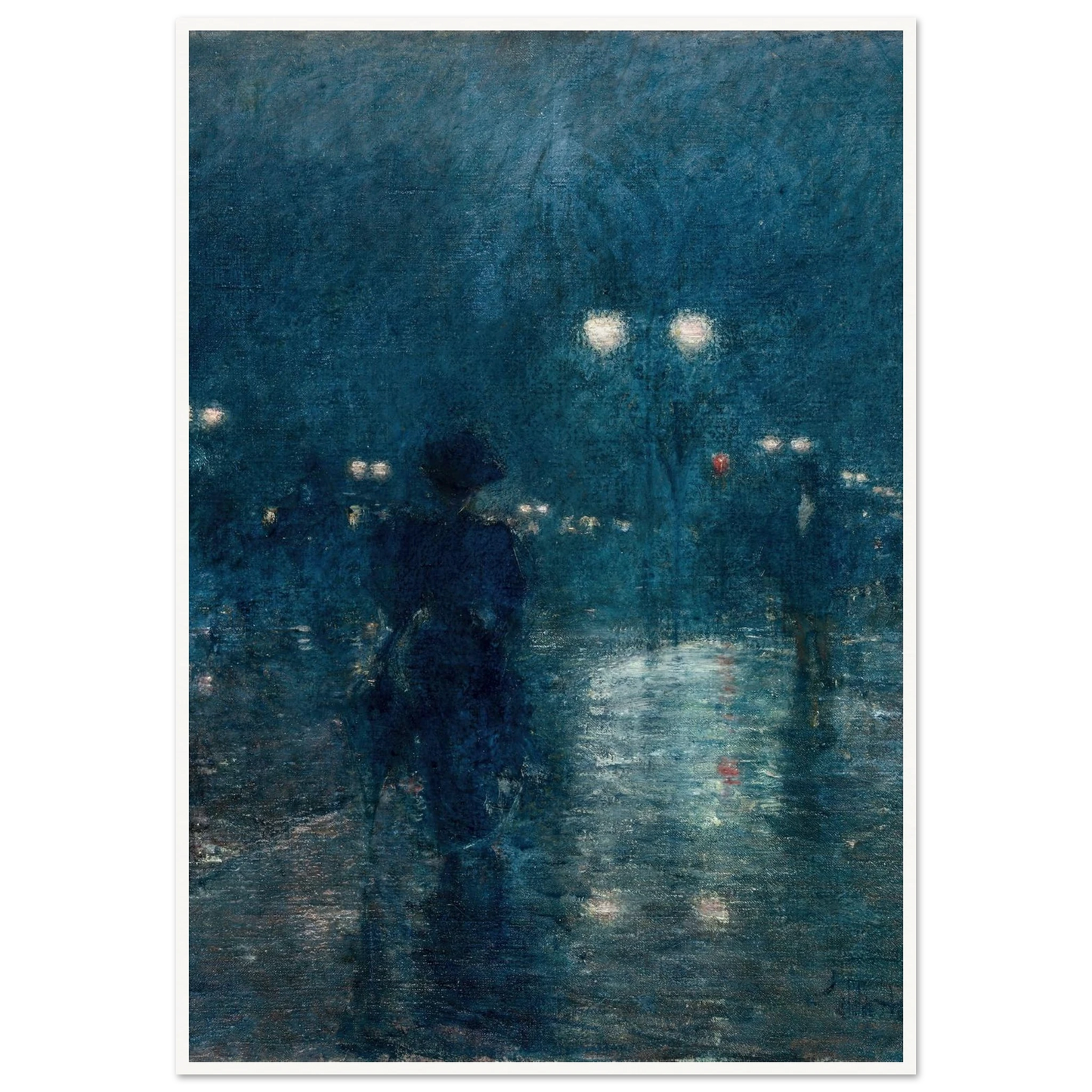 Fifth Avenue Nocturne (c. 1895) Art Print | Childe Hassam-Quipham Collections