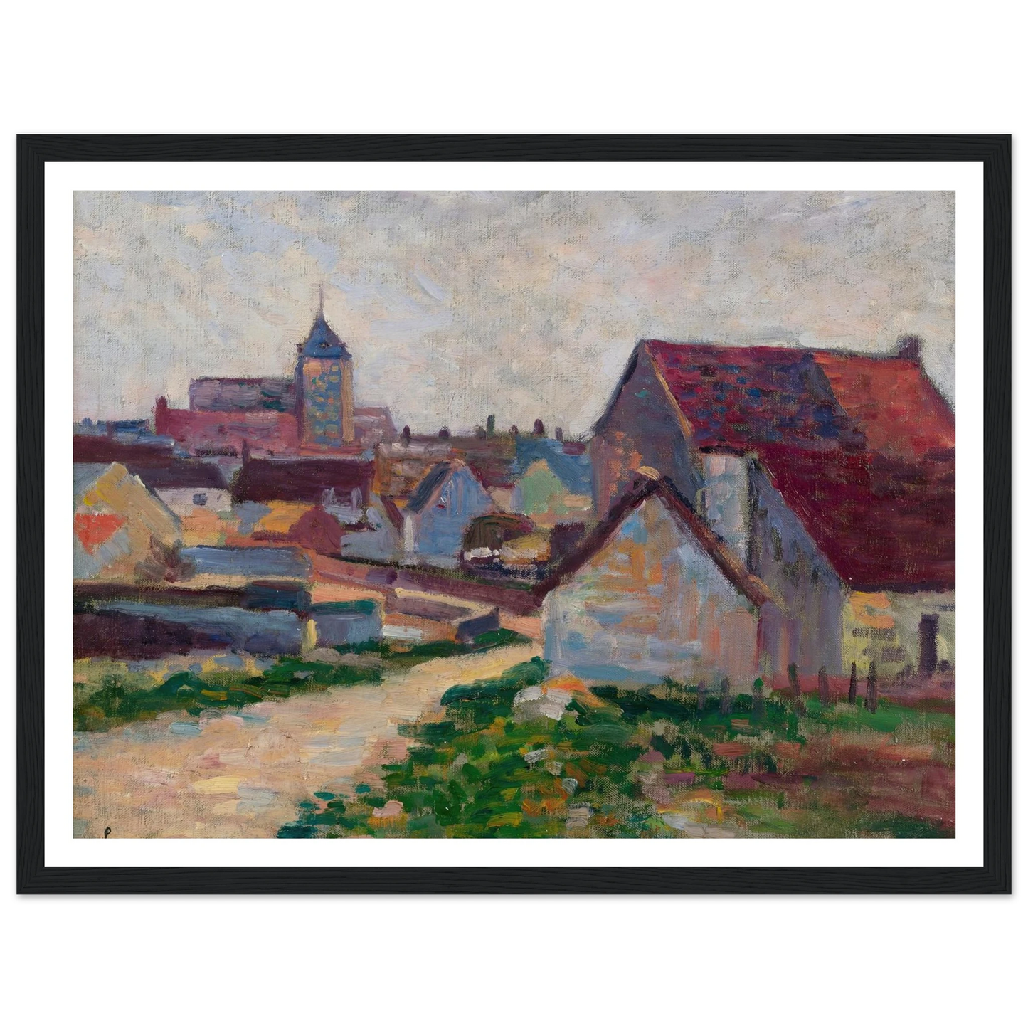 Le Village De Conche-Sur-Condoires (1897) Art Print | Maximilien Luce-Quipham Collections