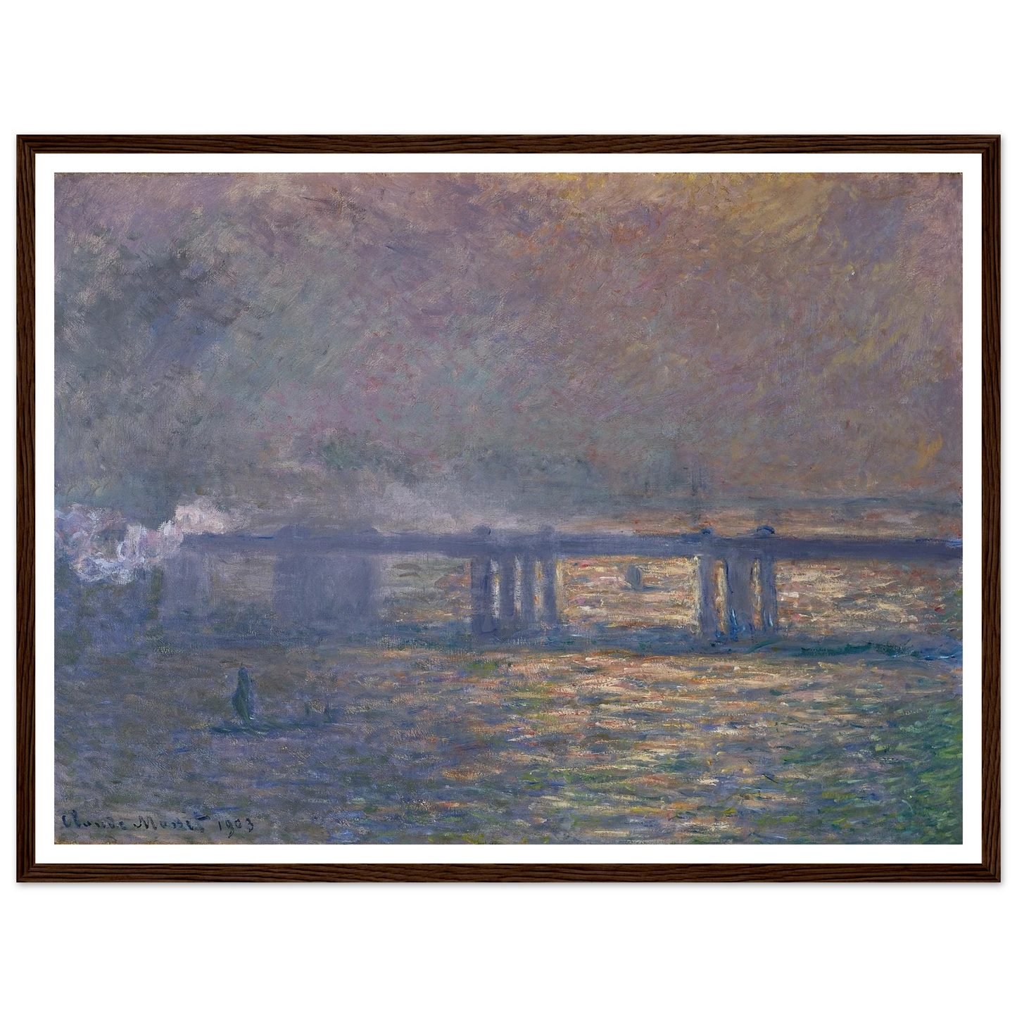 Charing Cross Bridge (1903) Art Print | Claude Monet-Quipham Collections