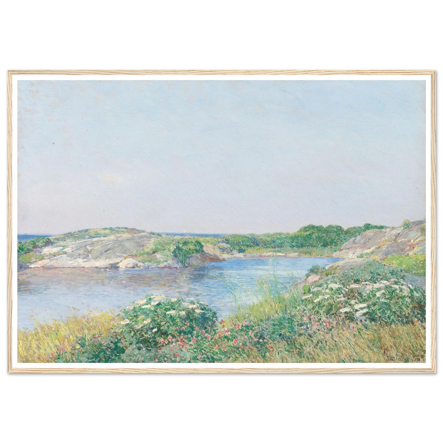 The Little Pond, Appledore (1890) Art Print | Childe Hassam-Quipham Collections