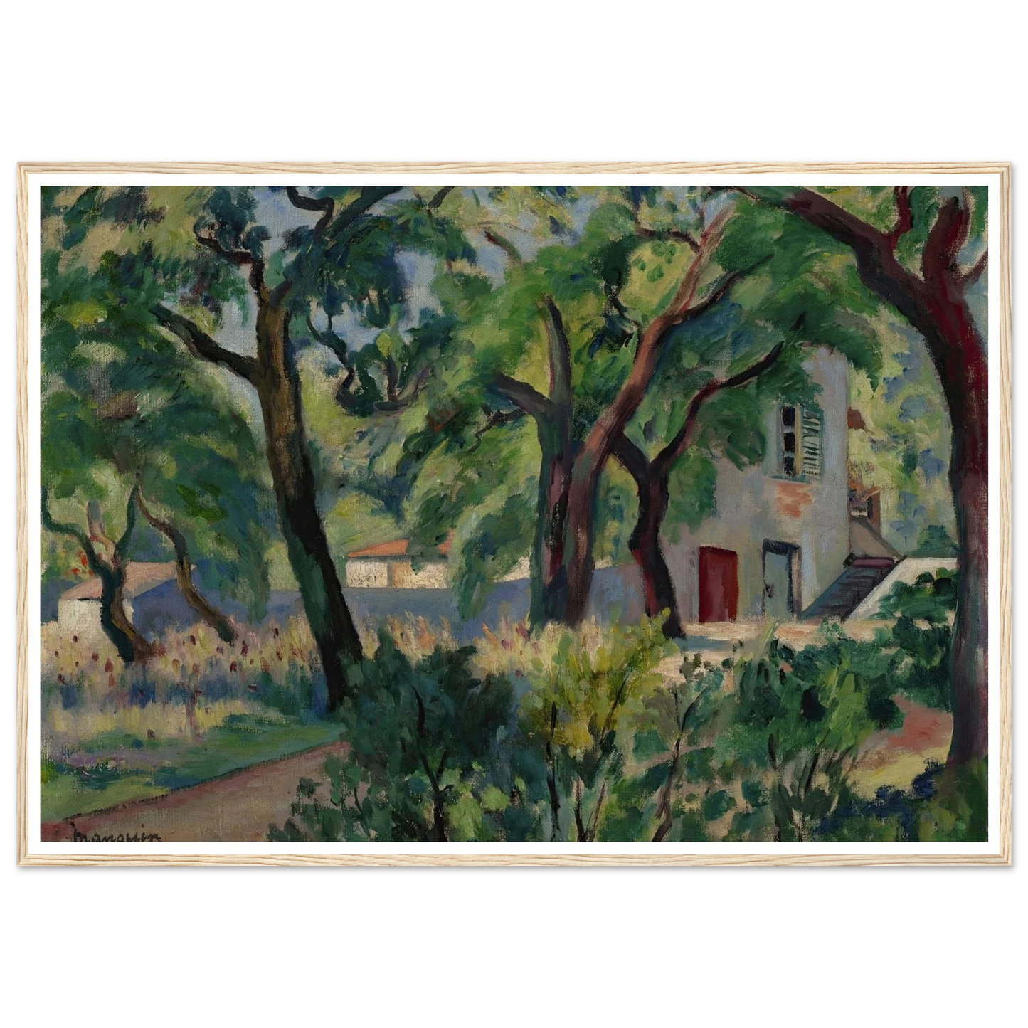 La Maison dans la forêt, Saint-Tropez (1924) Art Print | Henri Manguin-Quipham Collections