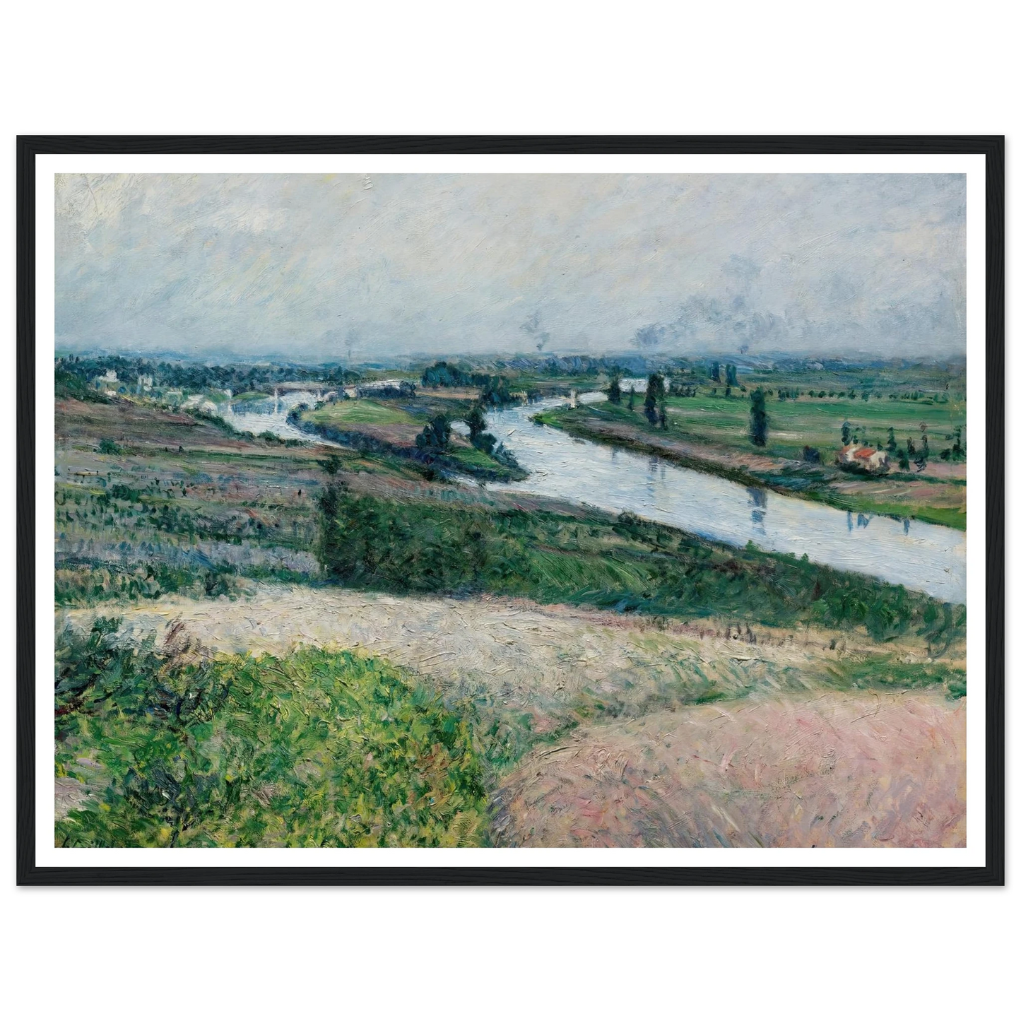 La Seine À La Pointe D’epinay (circa 1888) Art Print | Gustave Caillebotte-Quipham Collections