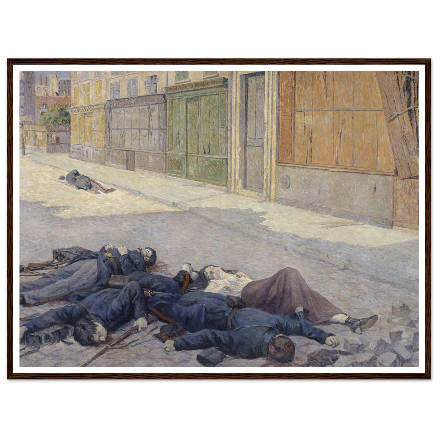 A Street in Paris in May 1871 (between 1903 and 1906) Art Print | Maximilien Luce-Quipham Collections