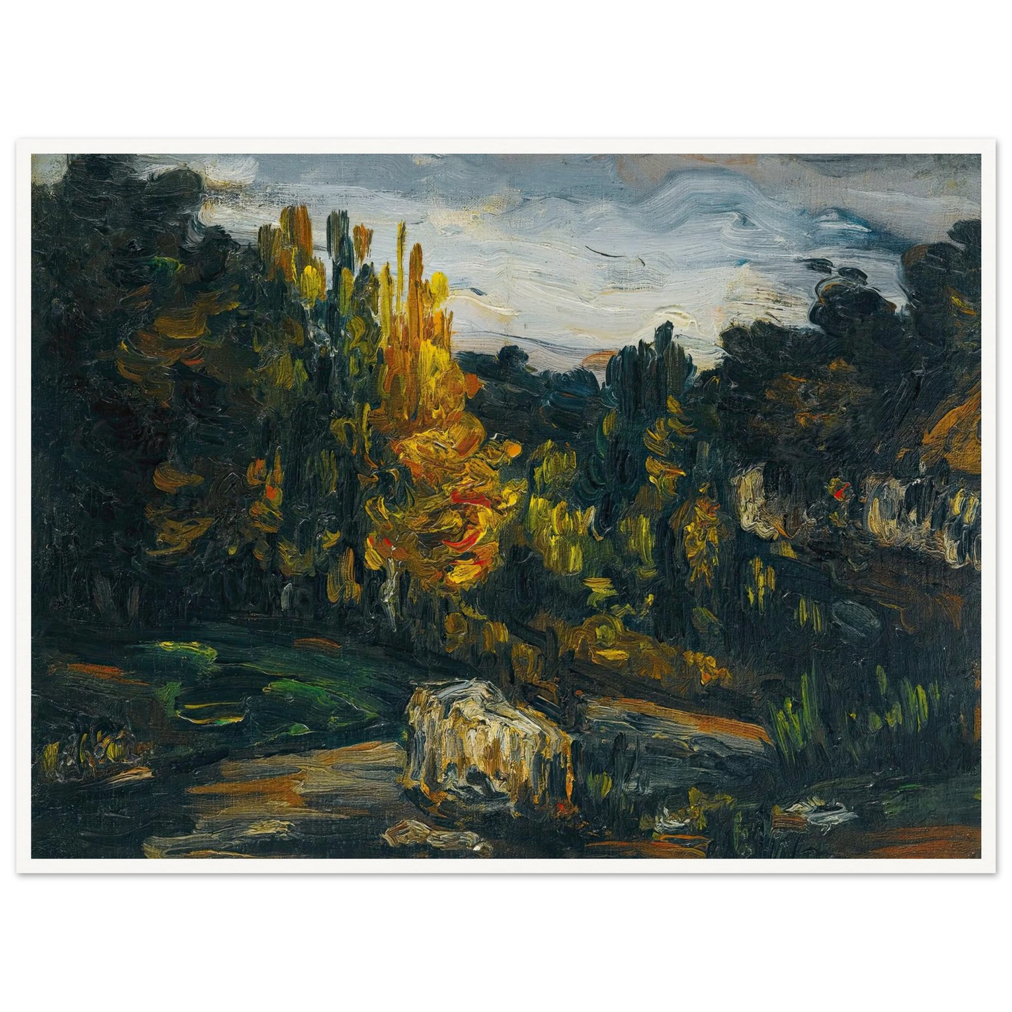 Paysage (1866) Art Print | Paul Cezanne-Quipham Collections
