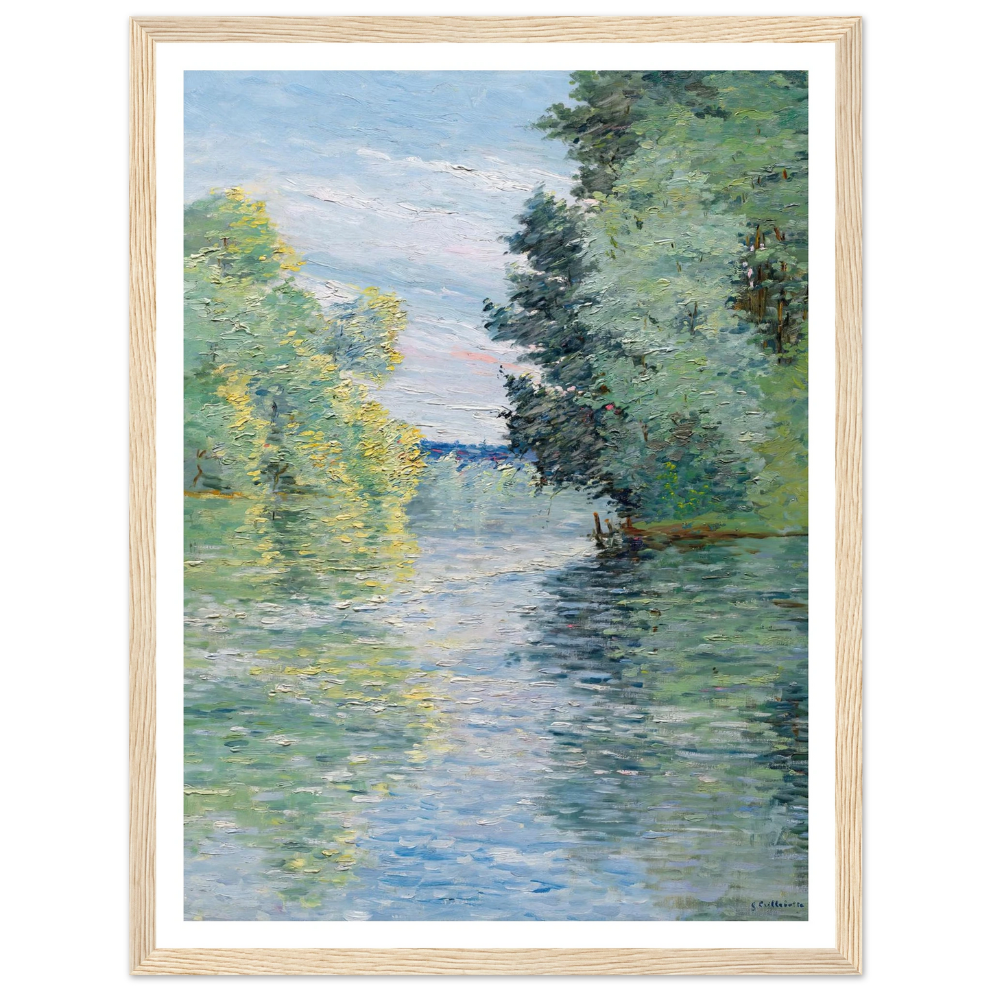 Le Petit bras de la Seine à Argenteuil (1890) Art Print | Gustave Caillebotte-Quipham Collections
