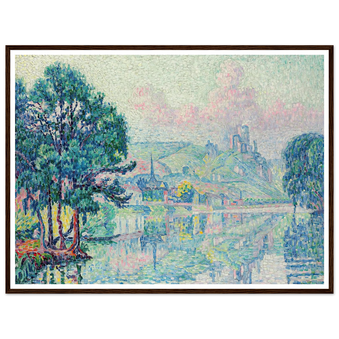 Les Andelys. Matin. Été (1923) Art Print | Paul Signac-Quipham Collections