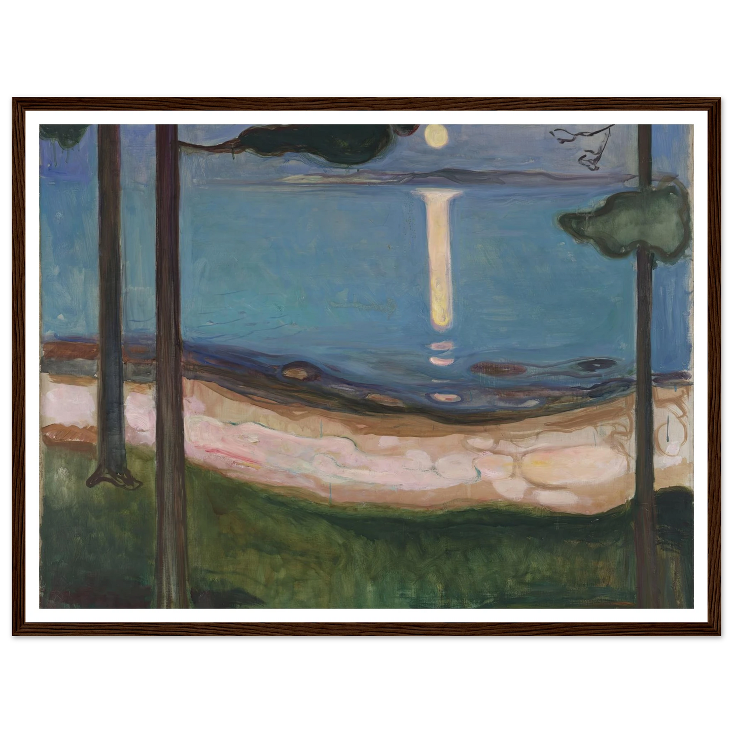 Moonlight (1895) Art Print | Edvard Munch-Quipham Collections