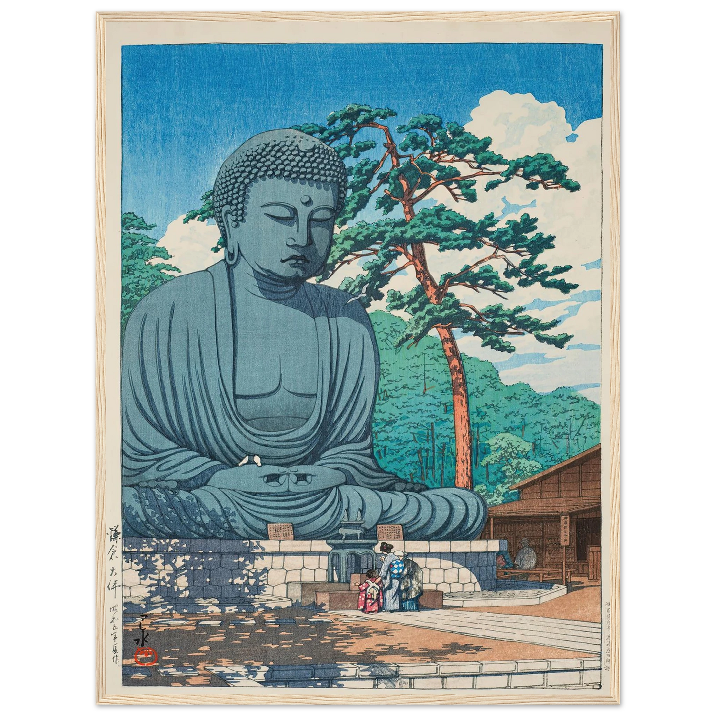Kamakura daibutsu (The Great Buddha at Kamamura) (1930) Art Print | Kawase Hasui-Quipham Collections