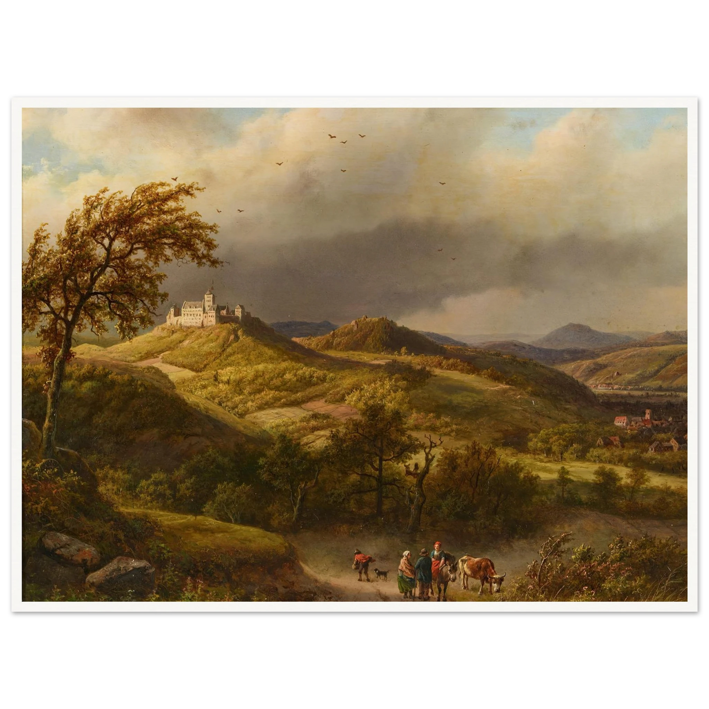 Die Wartburg bei Eisenach (1858) Art Print | Barend Cornelis Koekkoek-Quipham Collections