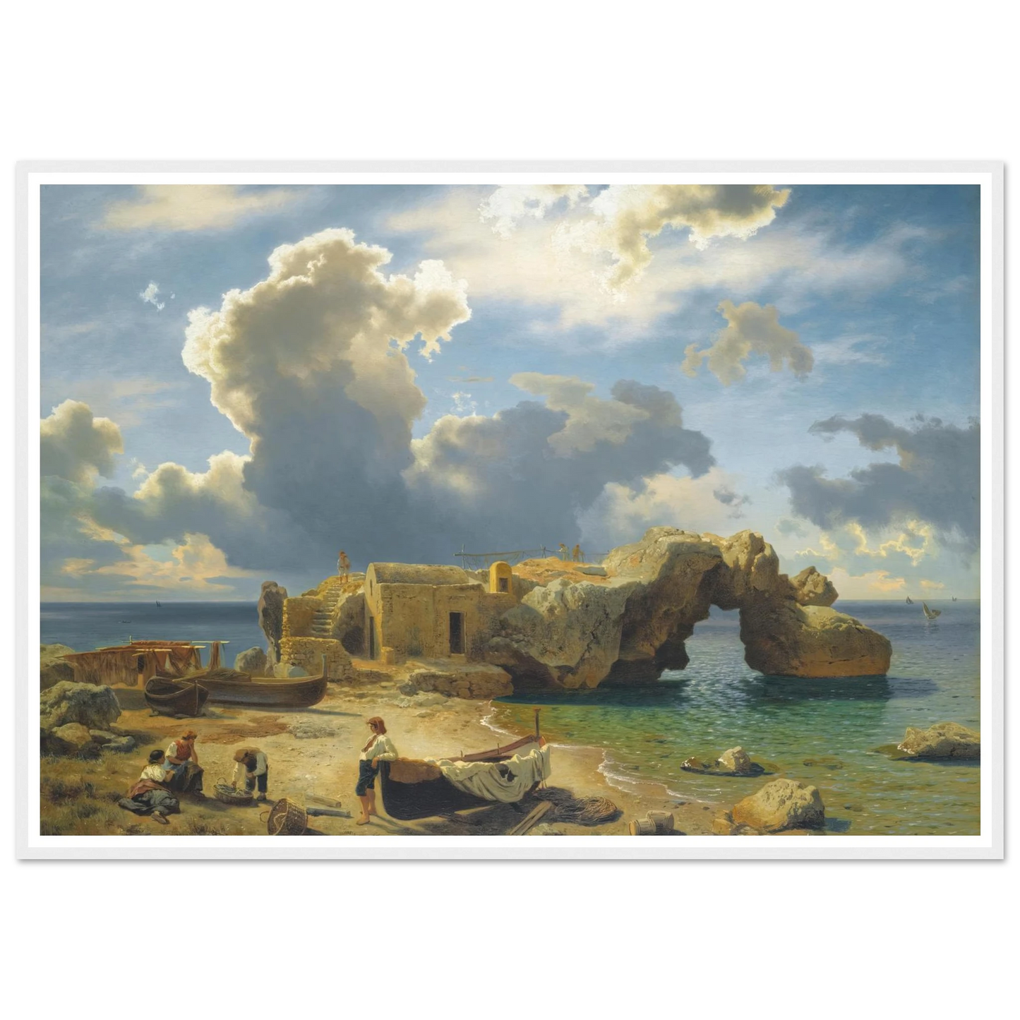 Capri ( 1864) Art Print | August Wilhelm Leu-Quipham Collections