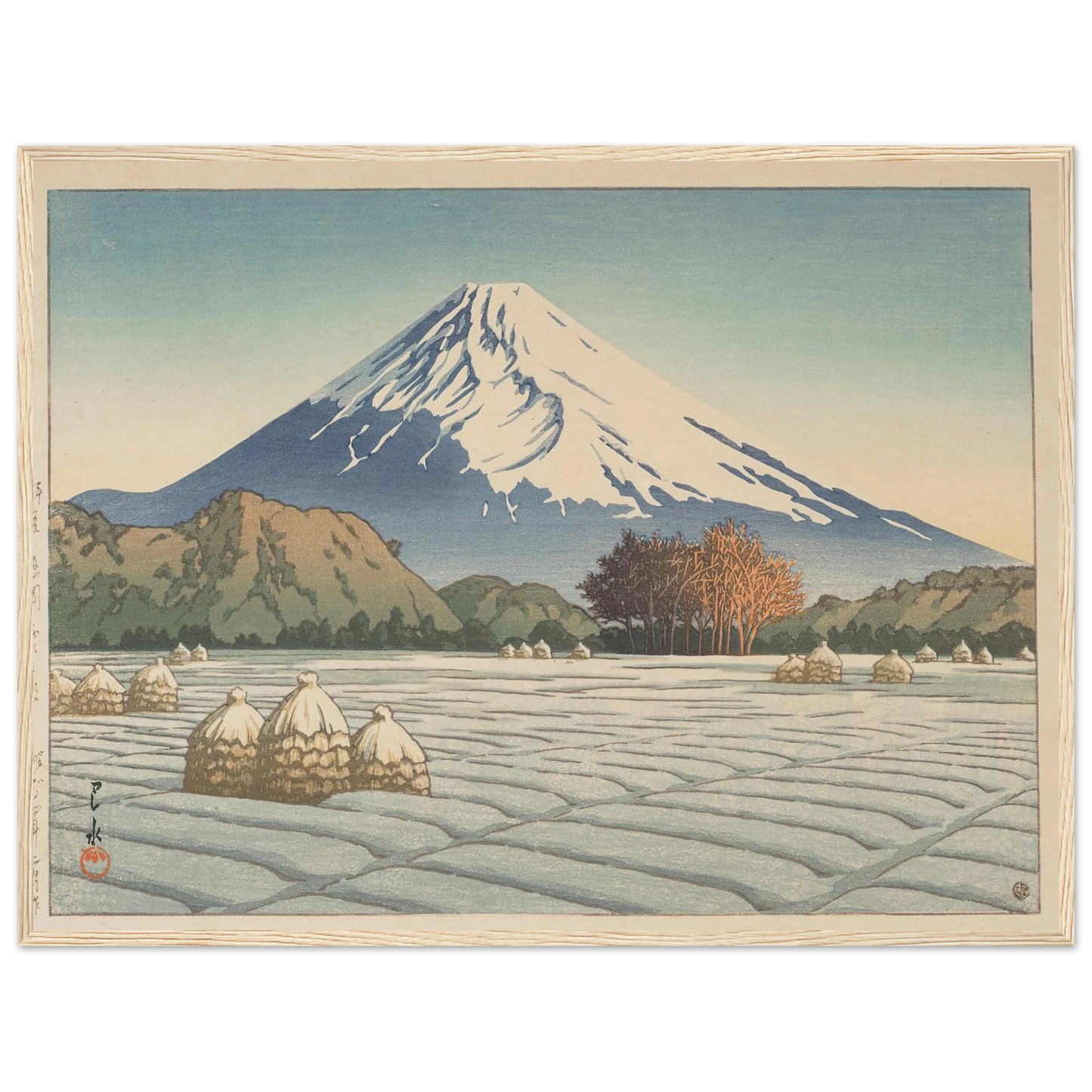 Izu Nagaoka shimo no asa (Frosty morning in Nagaoka, Izu) (1939) Art Print | Kawase Hasui-Quipham Collections