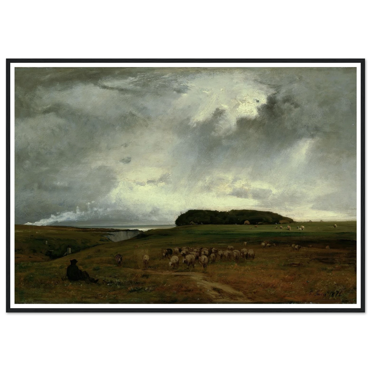 The Storm (1876) Art Print | George Inness-Quipham Collections