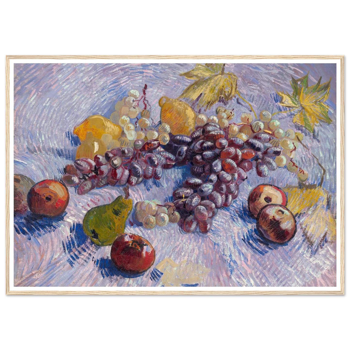 Grapes, Lemons, Pears, and Apples (1887) Art Print | Vincent van Gogh-Quipham Collections