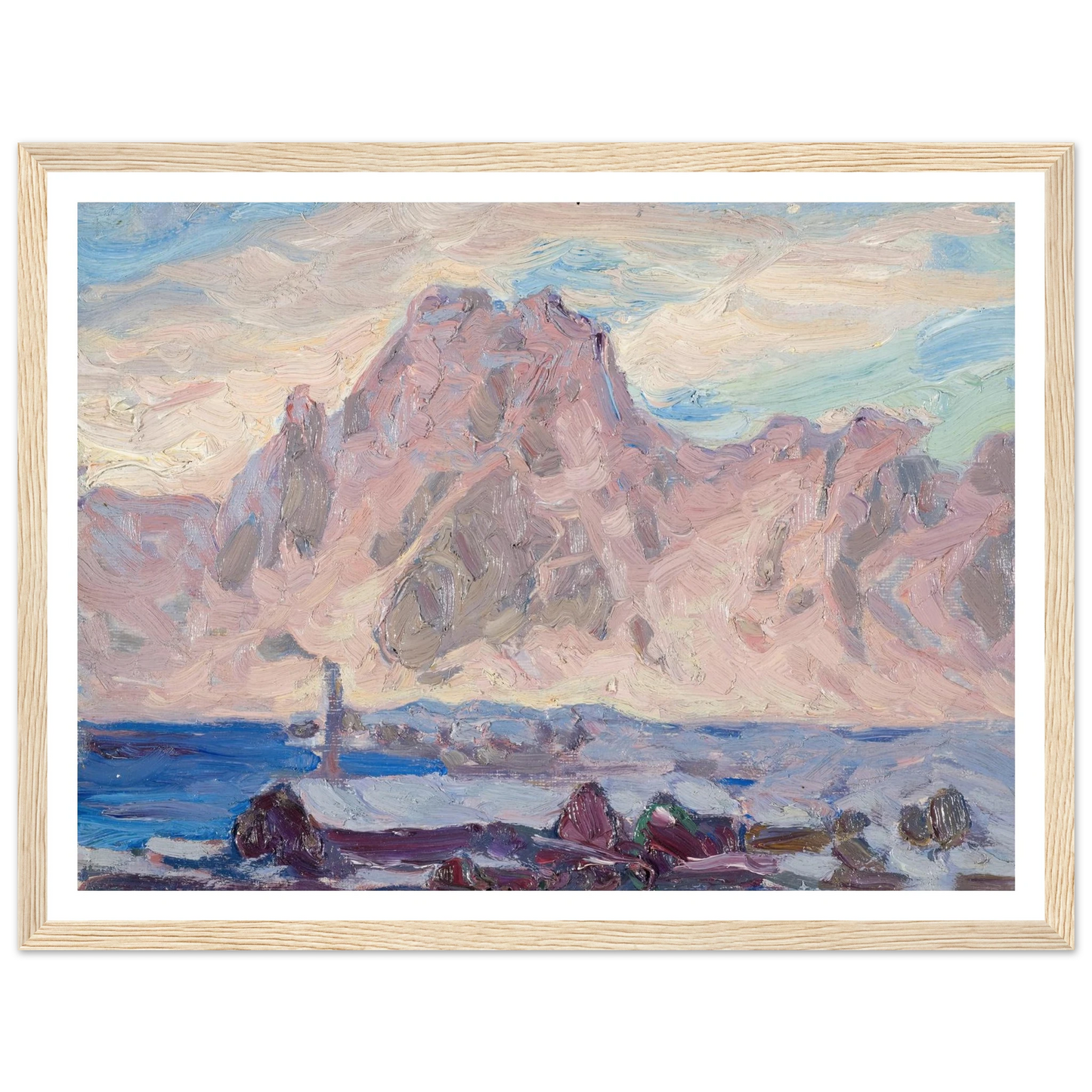 Lofoten in Violet. Study (1934) Art Print | Anna Boberg-Quipham Collections