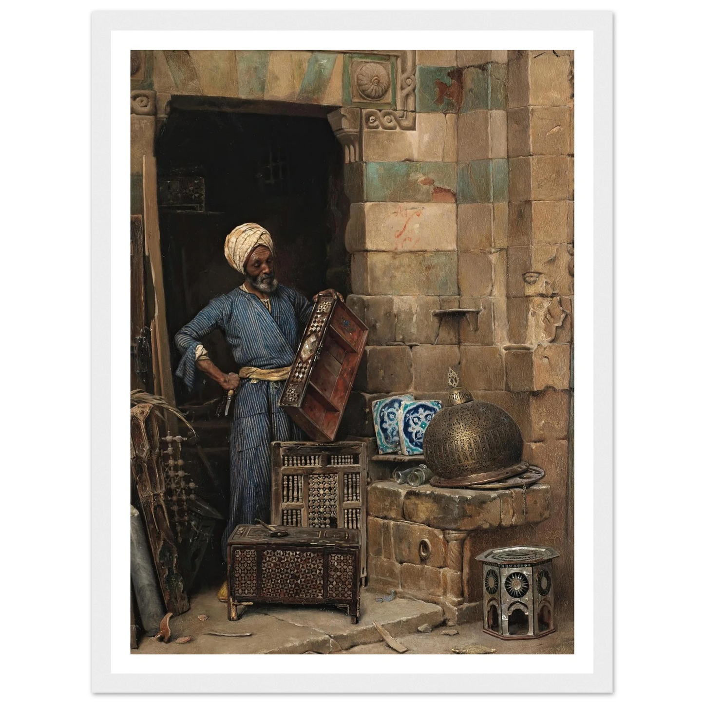 The Woodworker (1884) Art Print | Ludwig Deutsch-Quipham Collections